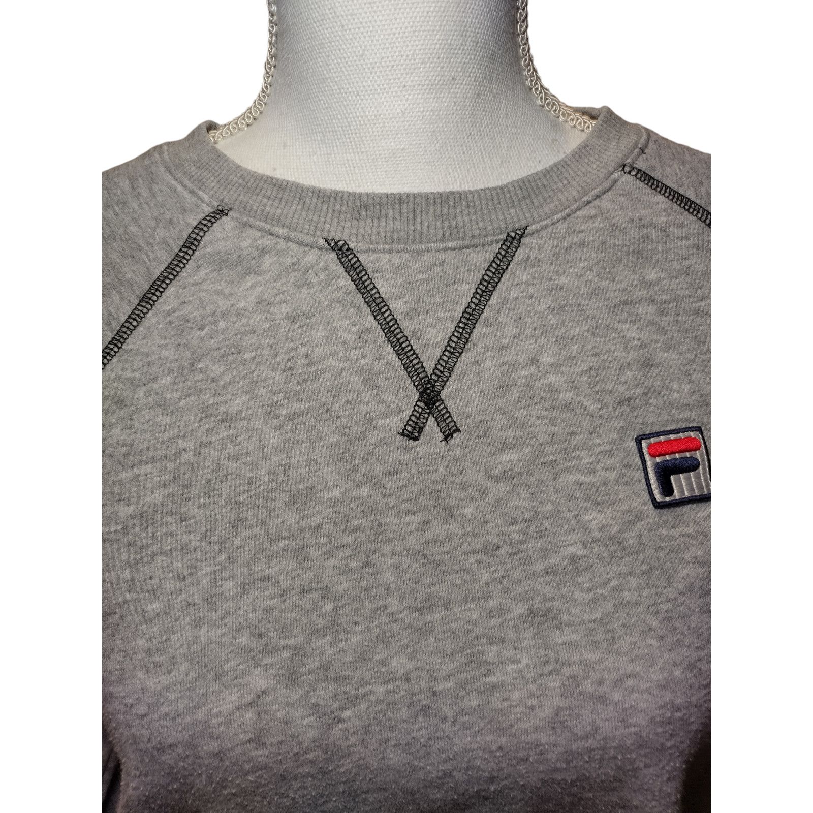 Fila Fila Womens Sweatshirt Long Sleeve Crewneck Pullover Gray Sm Size S / US 4 / IT 40 - 2 Thumbnail