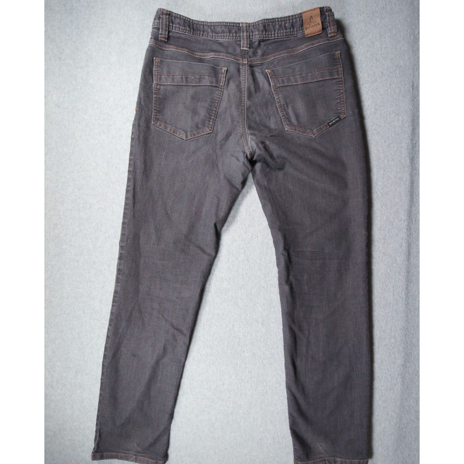 Prana Prana Jeans Mens 33x32 Gray Denim Slim Fit Stretch Outdoors Casual Adult Size US 33 - 7 Thumbnail