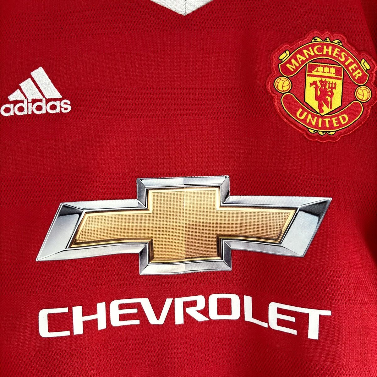 Adidas 2015 2016 Manchester United Adidas Home Kit Soccer Jersey MU Size US L / EU 52-54 / 3 - 4 Thumbnail