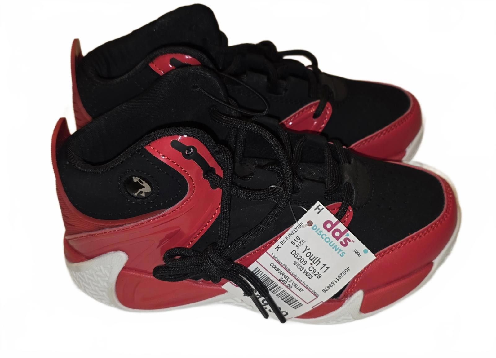 Paul & Shark Youth Size 11 Shaq Red and Black Athletic Sneakers Size US 5 / EU 37 - 2 Thumbnail