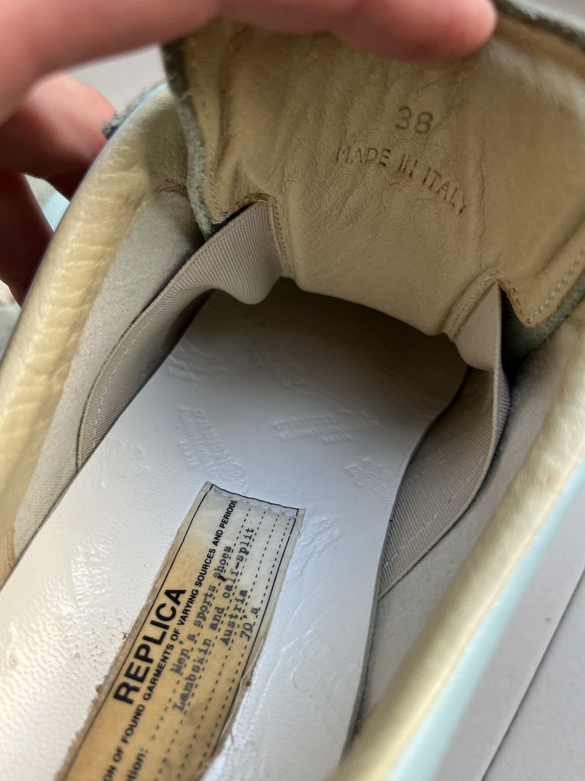 Maison Margiela Martin Era Replica Leather Trainers Size US 8 / IT 38 - 13 Thumbnail