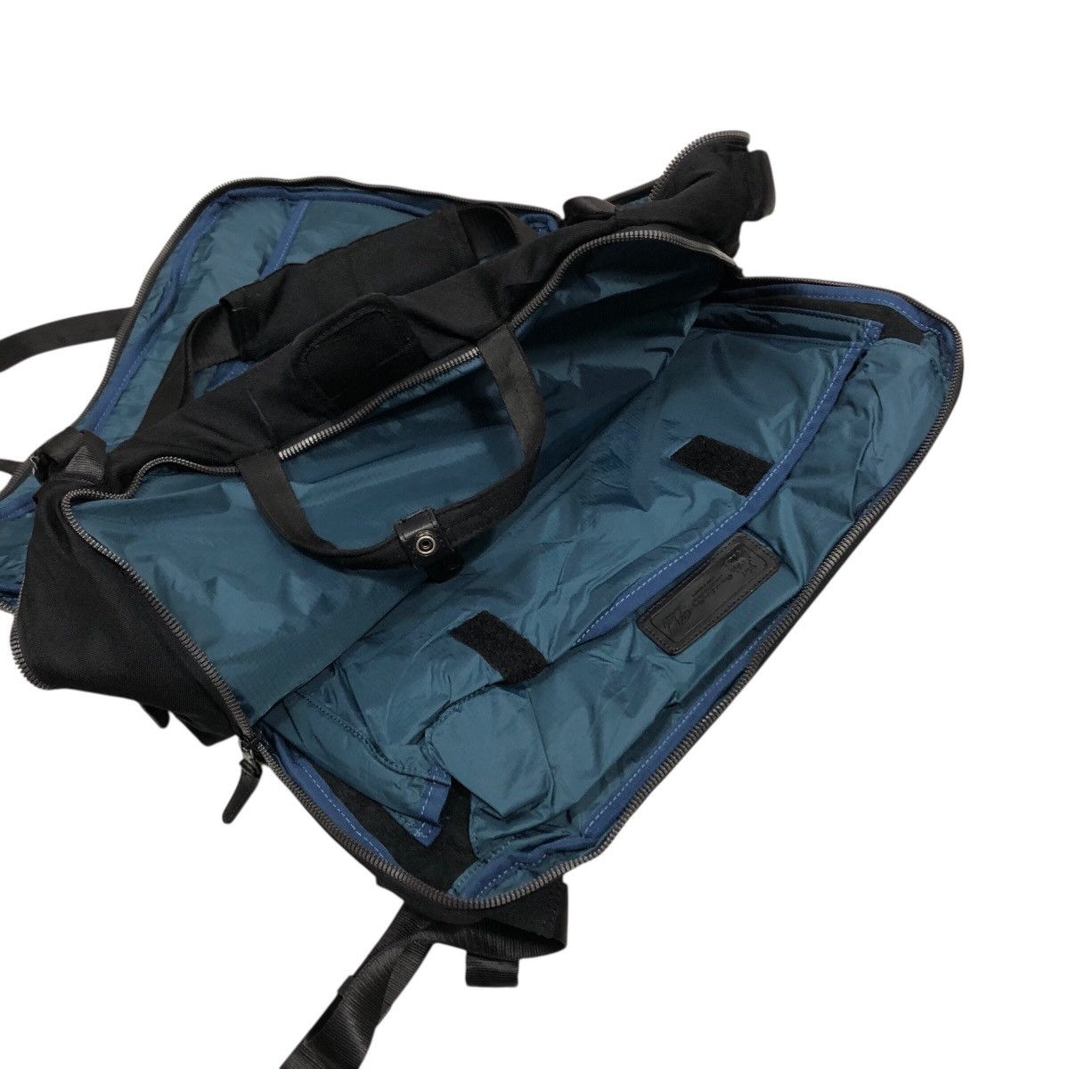 Japanese Brand 📌Rich Black Vintage Multi Use Back Pack Cordura Fabric Size ONE SIZE - 17 Thumbnail