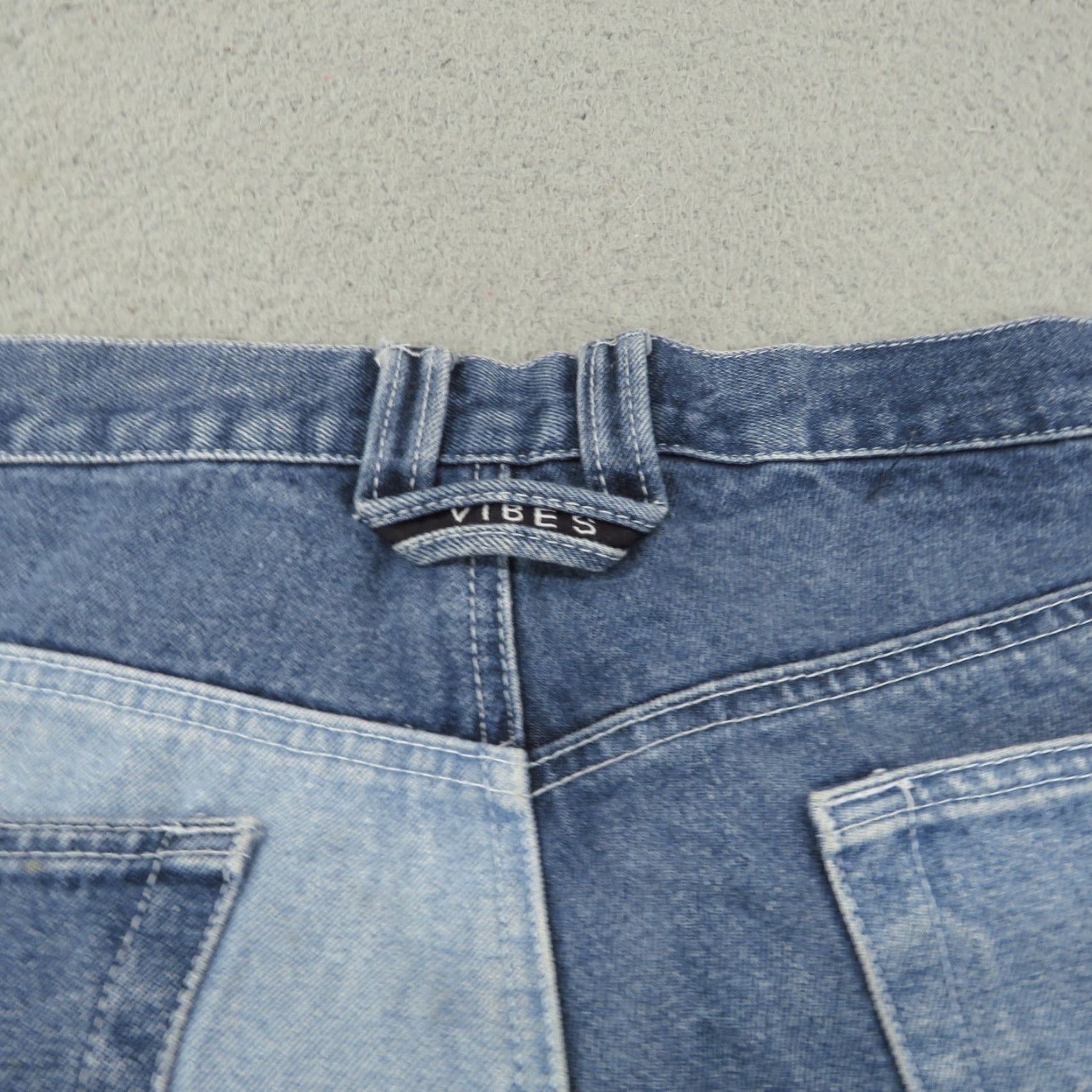 VIBE VIBES Baggy Jeans Mens 40 Y2K Patchwork Skater Grunge Wide 10 Leg Opening Pipes VIBES Jeans Size US 40 / EU 56 - 4 Thumbnail