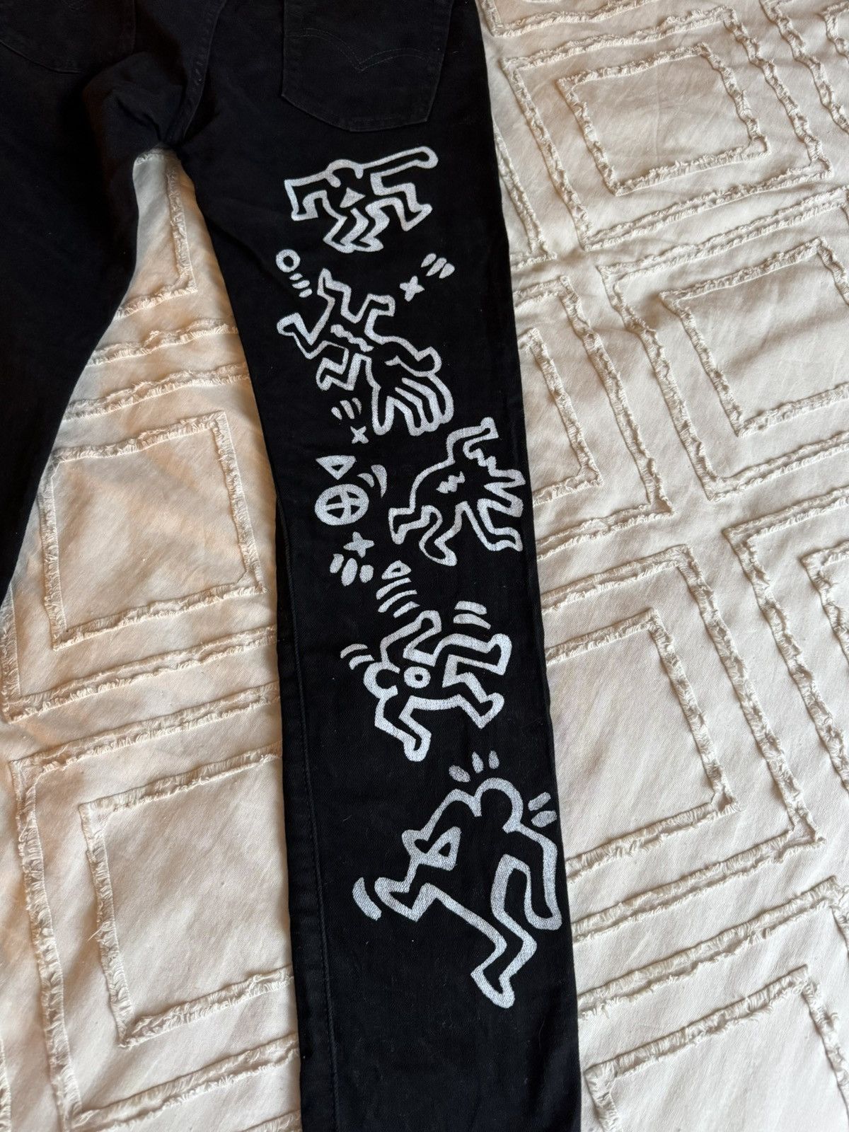 Levi's Hand Painted 510 Levi’s Jeans Size US 29 - 3 Thumbnail