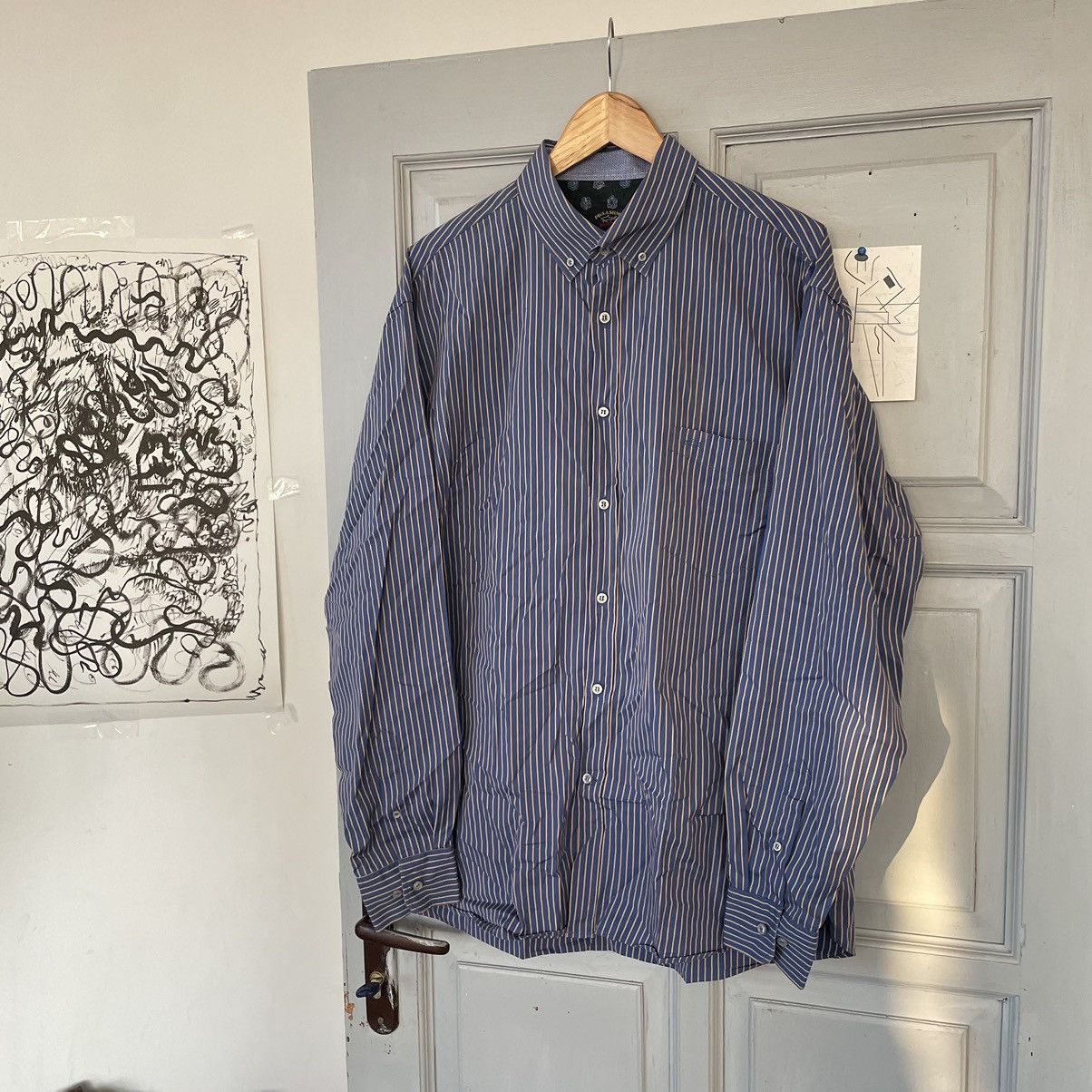 Designer × Paul & Shark Paul & Shark shirt button up white striped yachting Size US XL / EU 56 / 4 - 3 Thumbnail