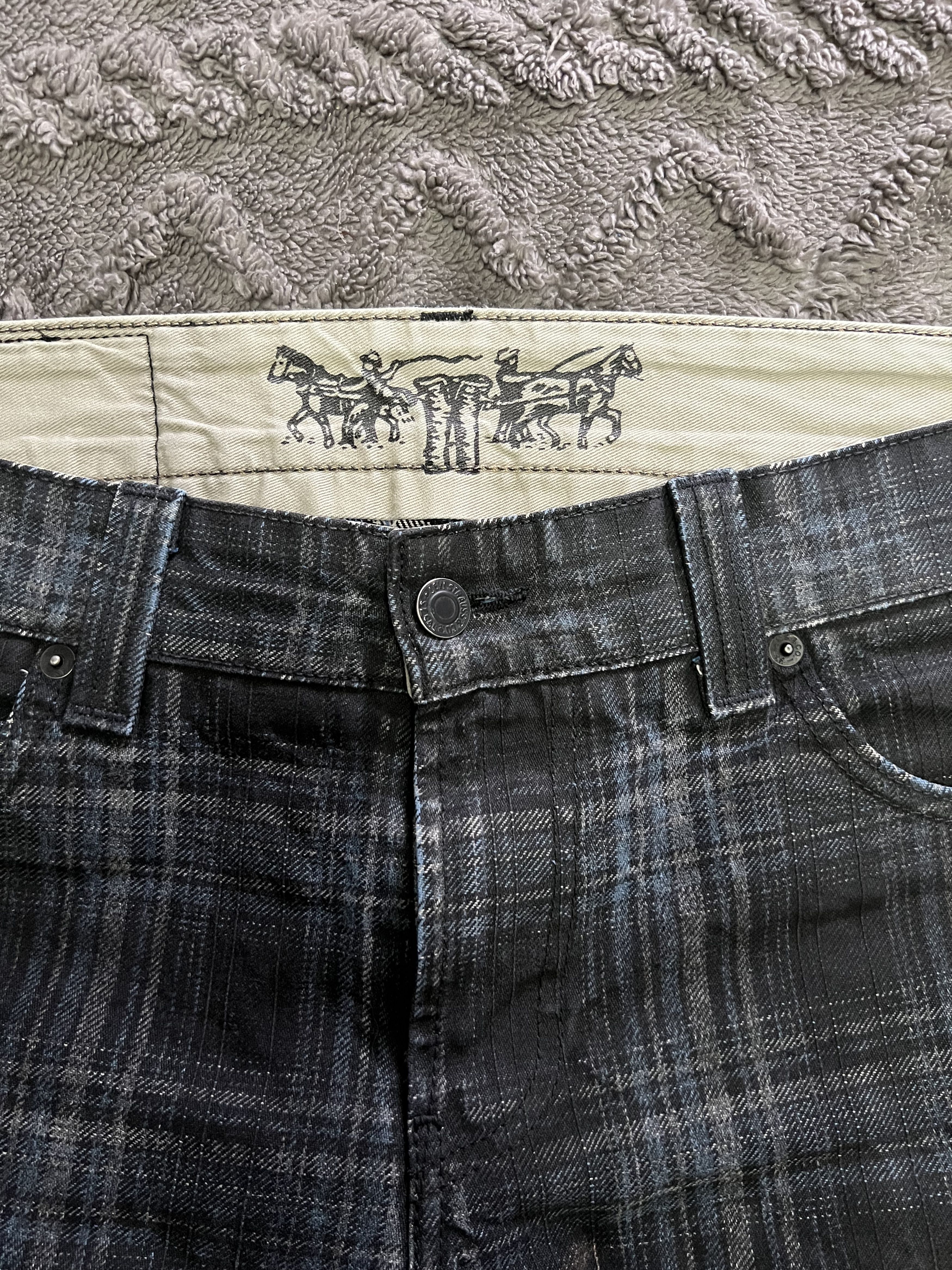 Levi's Vintage Levi's 511 Plaid Jeans 2008 Slim Fit W32 L34 Size US 32 / EU 48 - 2 Thumbnail