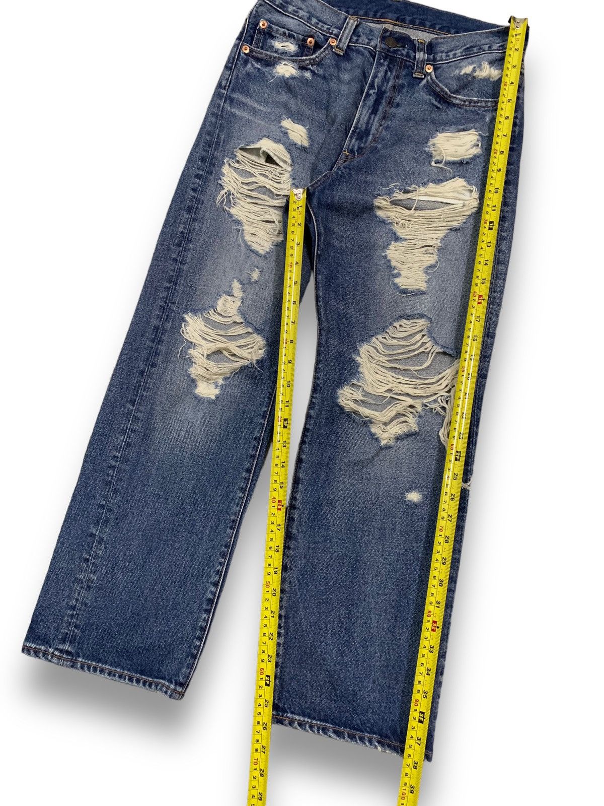 14th Addiction Vintage Y2K Japanese Brand RNA Distressed Grunge Jeans Size US 30 / EU 46 - 14 Thumbnail