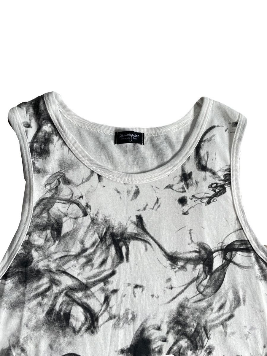 If Six Was Nine 2000s Japanese archive Vkei Smoke Graphic Tank top Y2K Size US S / EU 44-46 / 1 - 5 Thumbnail