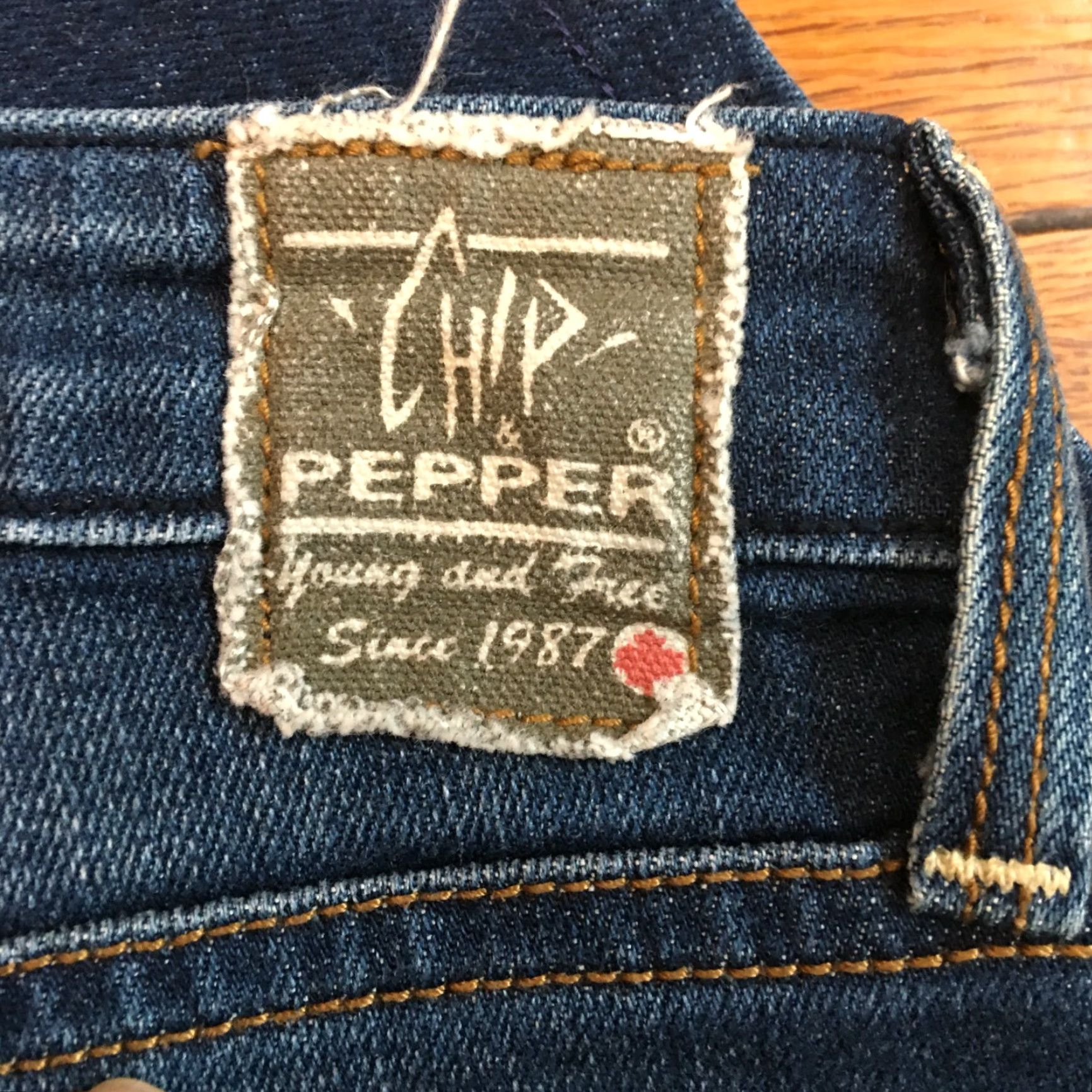 Vintage Chip And Pepper Jeans Women 24 Blue Bootcut Casual Flat Front Denim Cowboy Womens Size 42" / US 20 - 7 Thumbnail