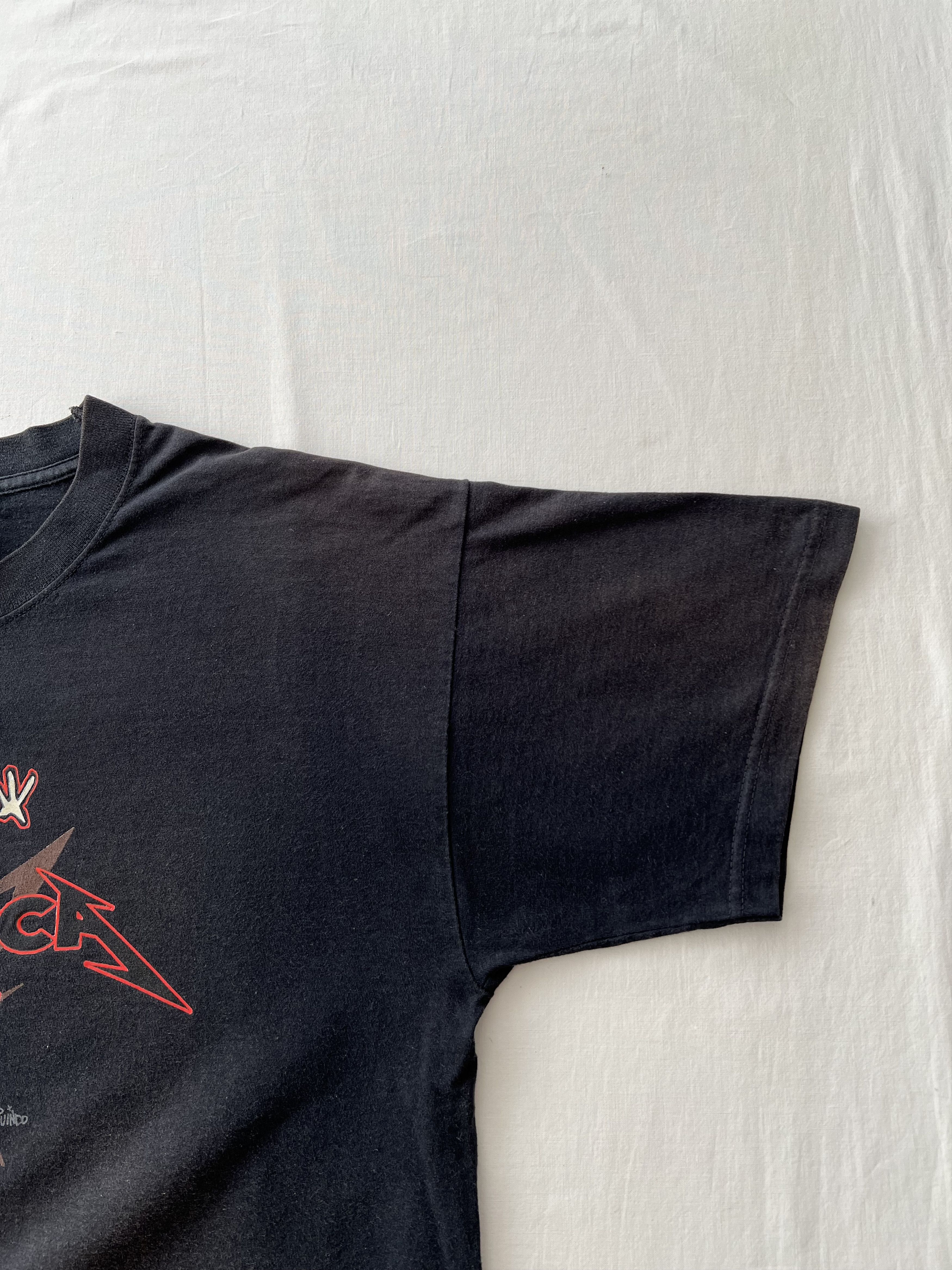 Band Tees Vintage 2002 Metallica Rock Band Faded Black T-shirt Size US L / EU 52-54 / 3 - 11 Thumbnail