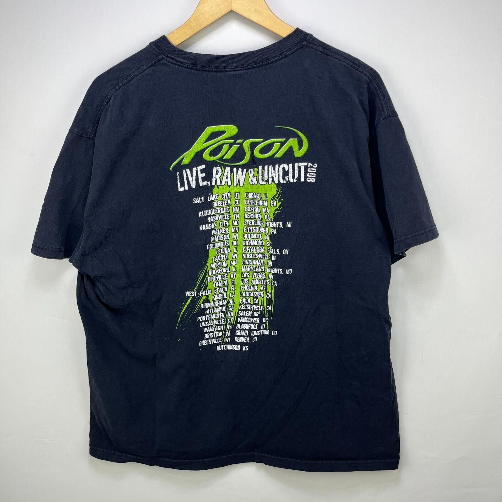 Anvil Vintage Poison Band T Shirt Y2K Tour Live Raw Uncut XL Size US XL / EU 56 / 4 - 5 Thumbnail