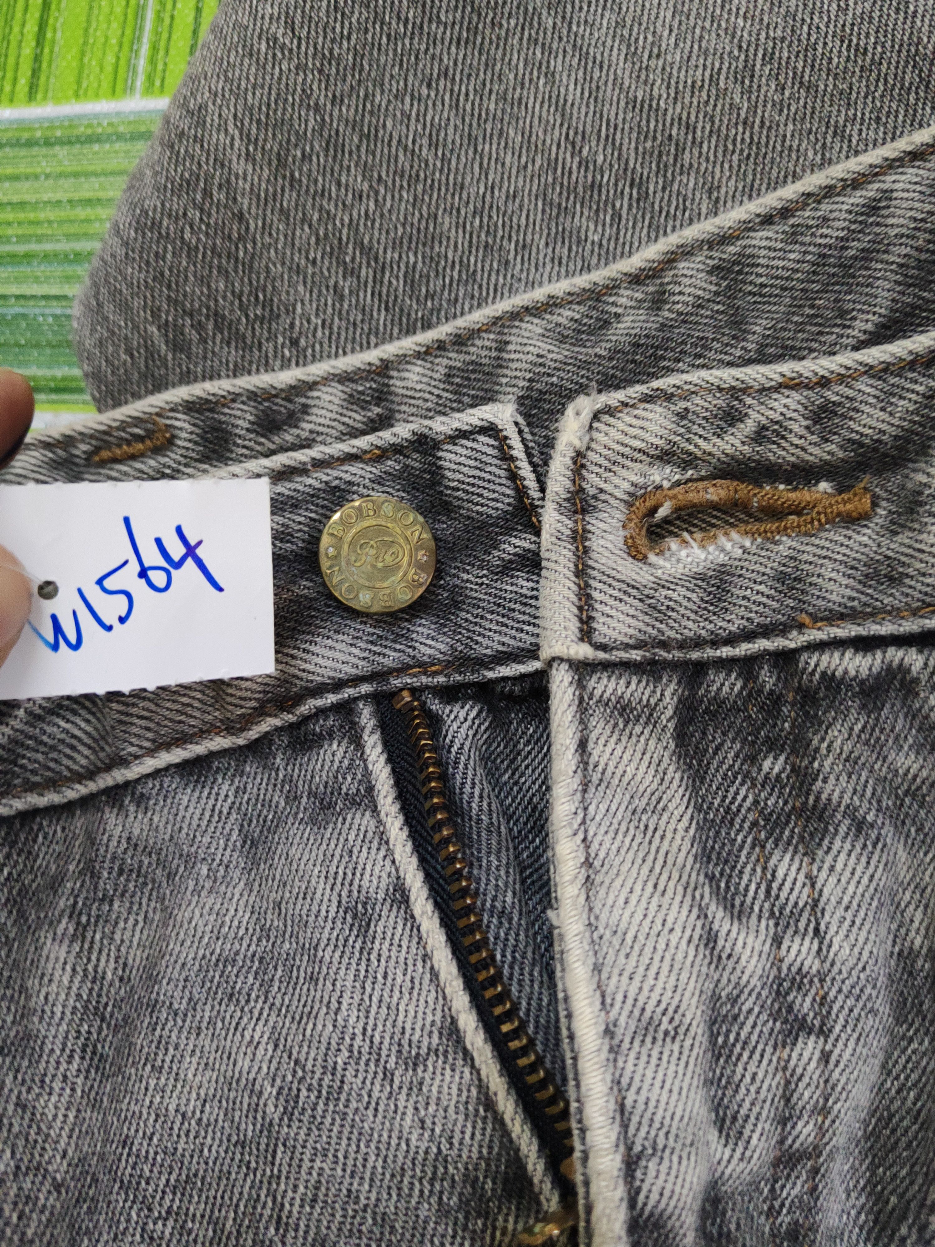 Vintage Bobson-Pro Black Distressed Ripped denim Jeans #W1564 Size US 33 - 18 Thumbnail