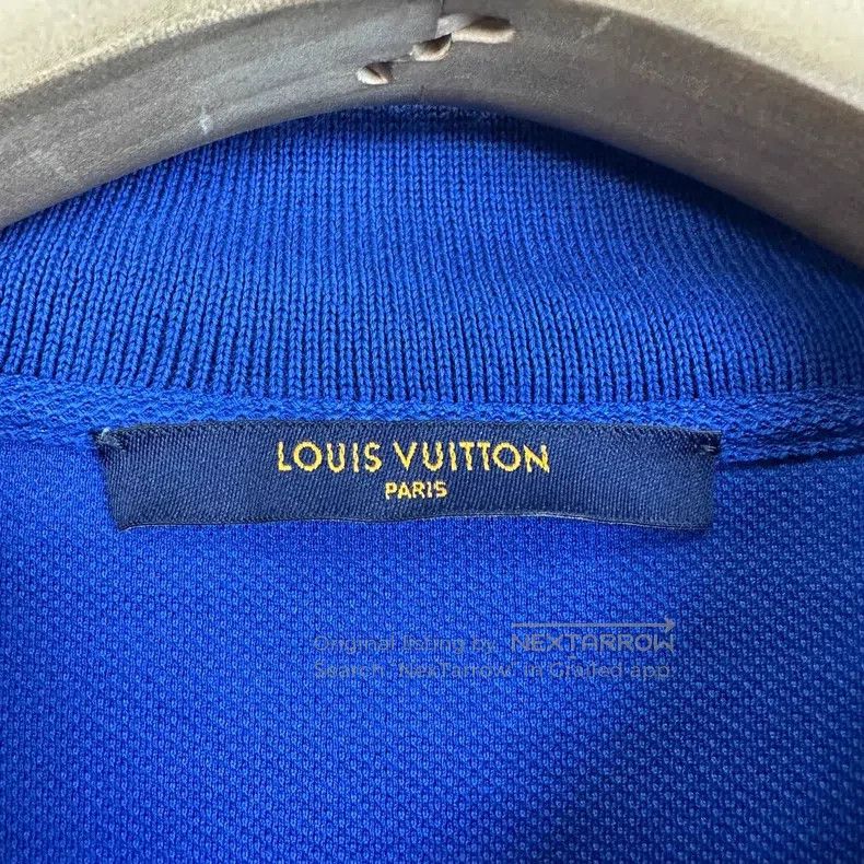 Louis Vuitton Louis Vuitton Blue pin embroidered logo short sleeve Polo Size US XL / EU 56 / 4 - 4 Thumbnail
