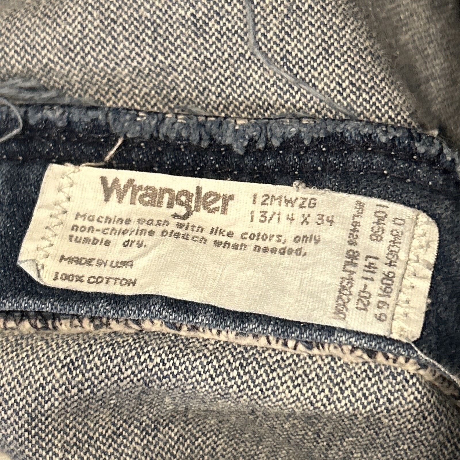 Wrangler Wrangler USA Made Straight Jeans Womens 13 31x34 12MWZG Size 31" - 7 Thumbnail
