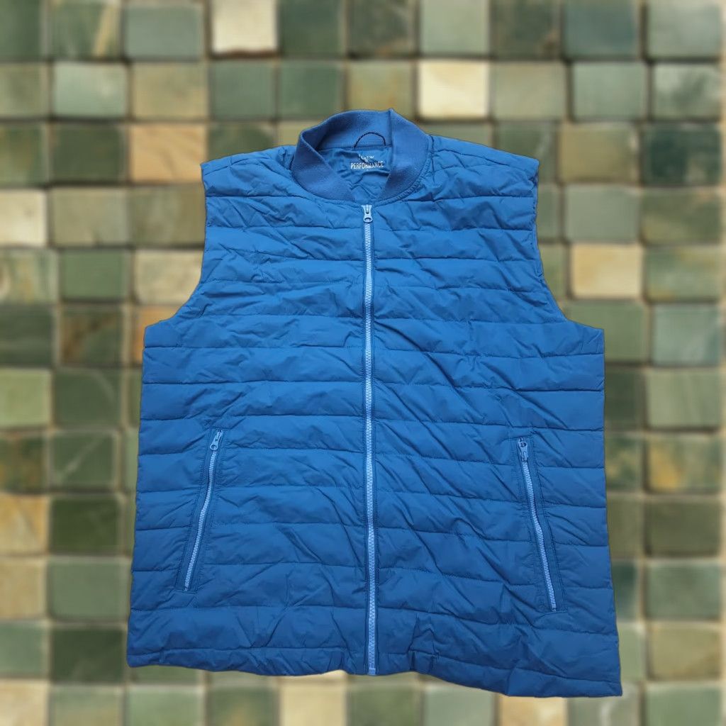 J.Crew J. Crew Performance Puffer Vest Mens Large Blue Quilted Insulated Hiking Golf - Shirt? Size US L / EU 52-54 / 3 - 1 Thumbnail