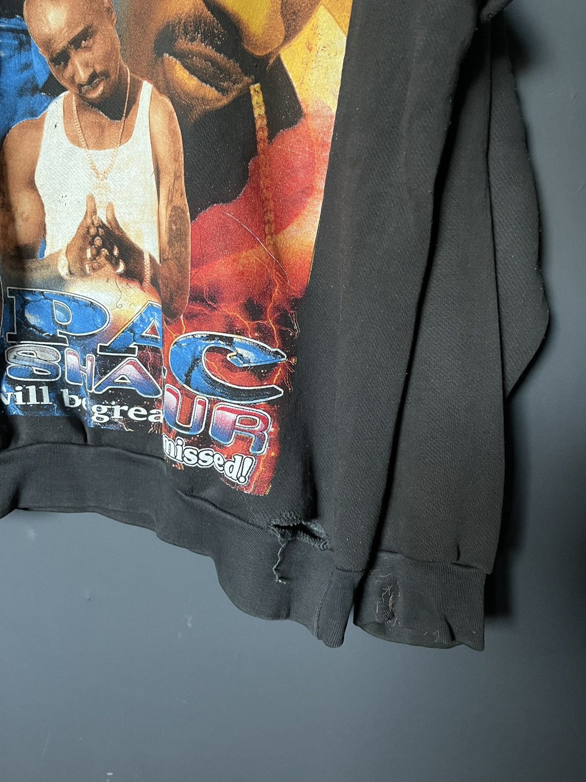 Rap Tees Vintage 2pac Rap Crewneck Sweater Size Large Size US L / EU 52-54 / 3 - 6 Thumbnail