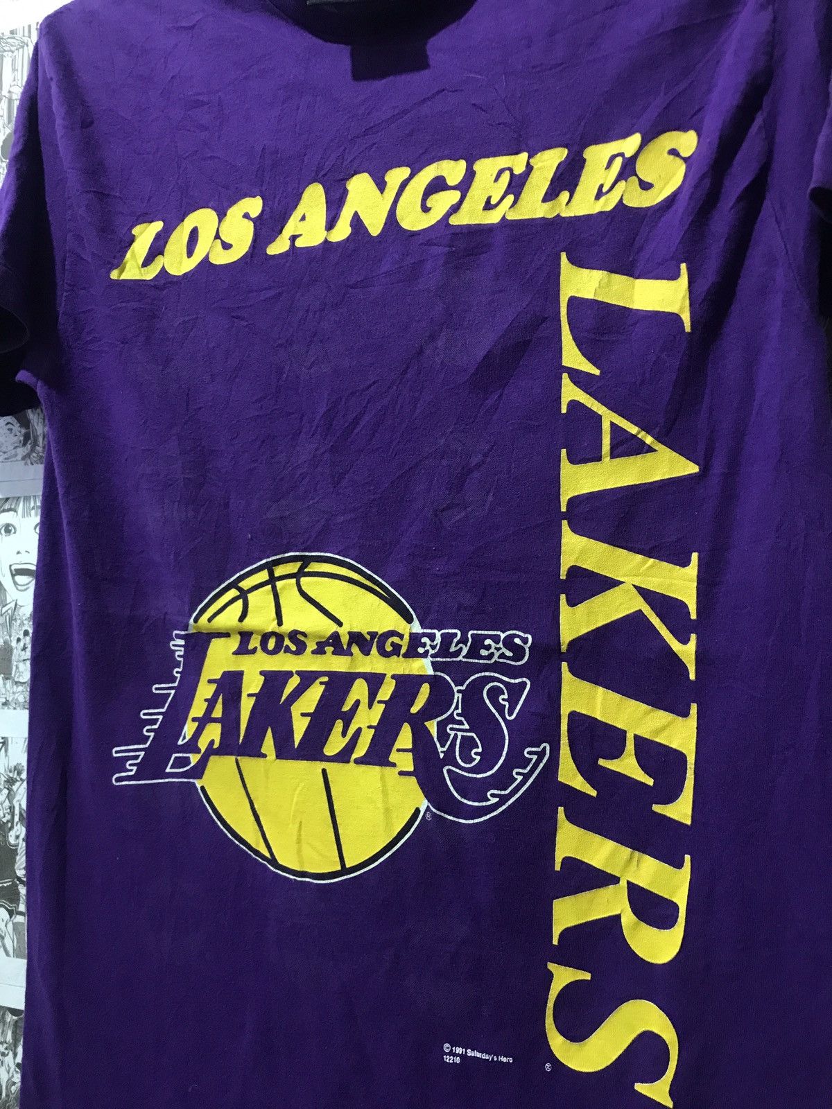 NBA × Vintage Vintage L.A. Lakers NBA 1991 T-Shirt Size M Size US M / EU 48-50 / 2 - 3 Thumbnail