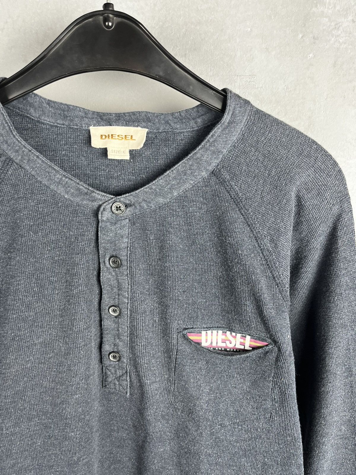 Diesel Diesel long sleeve vintage avant garde style Size US L / EU 52-54 / 3 - 10 Thumbnail