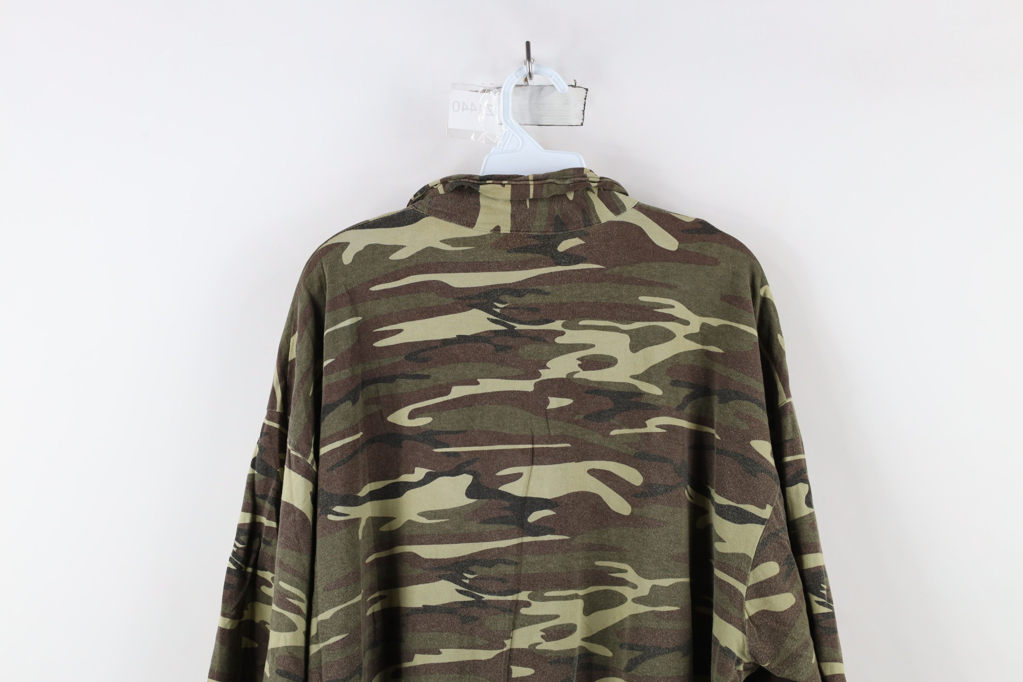 Vintage Vintage 90s Streetwear Camouflage Short Sleeve Polo Shirt Size US XXL / EU 58 / 5 - 12 Thumbnail