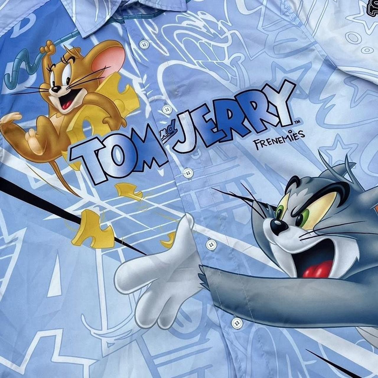 Vintage Vintage Y2K Tom and Jerry Cartoon Button Front Shirt Size US L / EU 52-54 / 3 - 3 Thumbnail