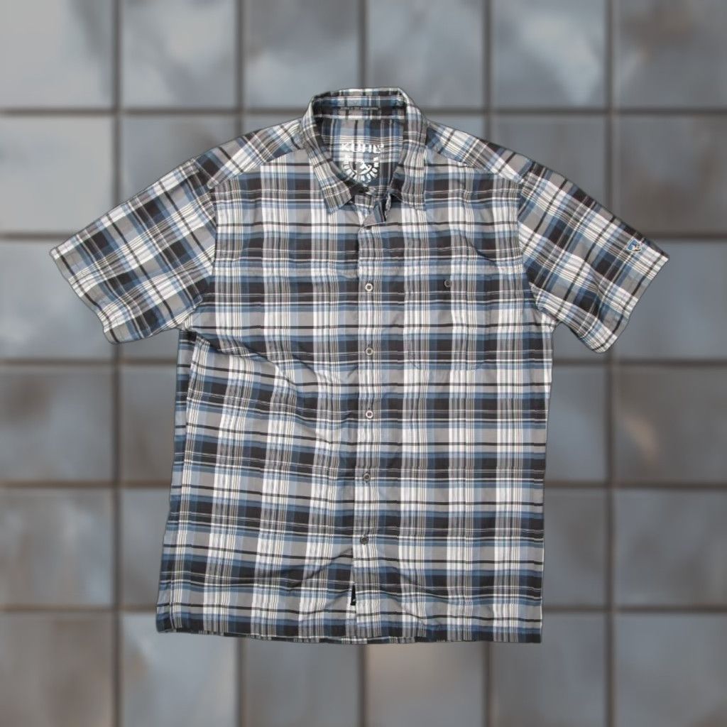 Logo 7 KUHL Shirt Mens Large Blue Plaid Button-Up Outdoor Workwear Logo Size US L / EU 52-54 / 3 - 1 Thumbnail