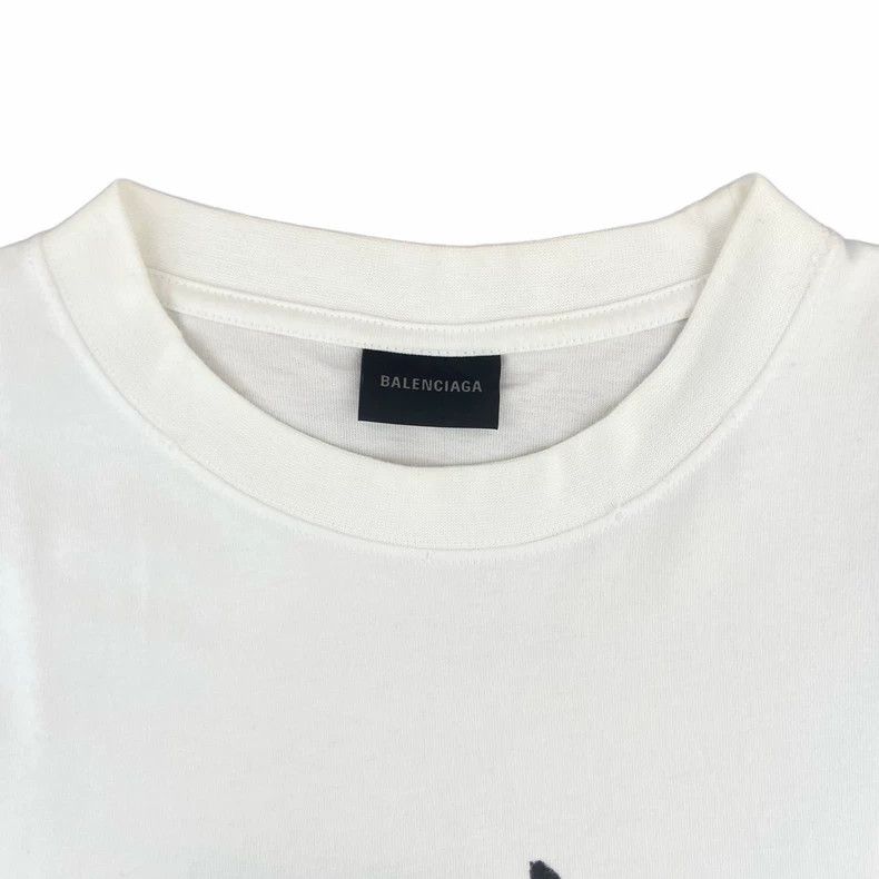 Balenciaga Balenciaga Letter Printed Round Neck Short Sleeve T-Shirt Size US XL / EU 56 / 4 - 3 Thumbnail