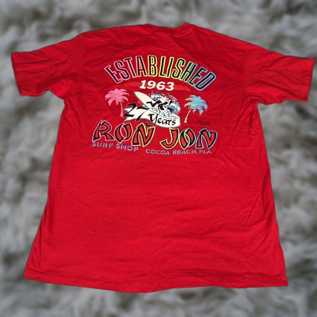Ron Jon Surf Shop VINTAGE Ron Jon Surf Shop T-Shirt 80s Graphic Print Red Men’s XL (Fits like 2XL) Made in USA Size US XL / EU 56 / 4 - 1 Thumbnail