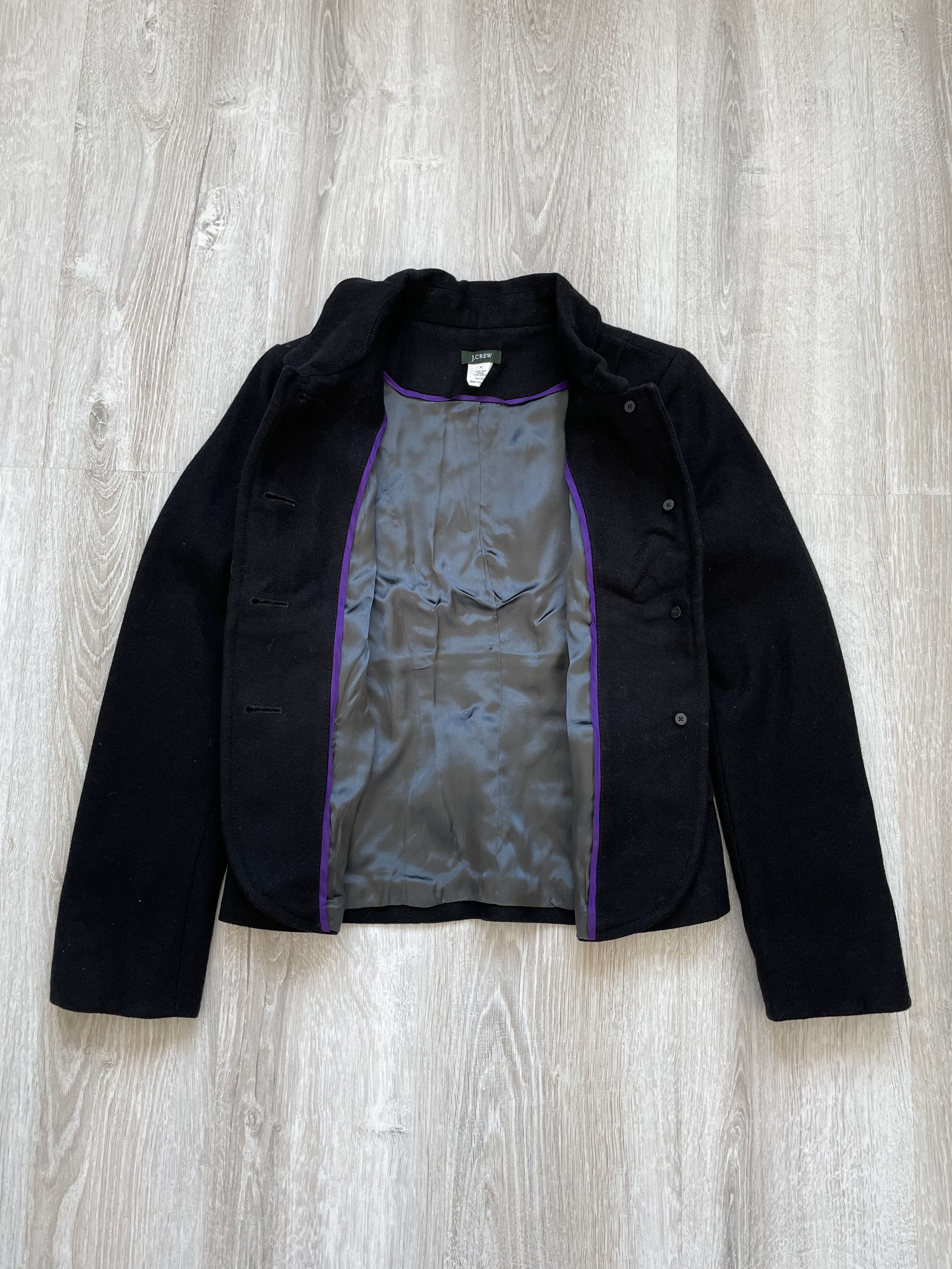 J.Crew J.Crew Womens Wool Coat Jacket Size S / US 4 / IT 40 - 3 Thumbnail