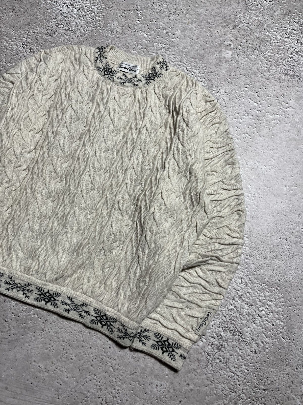 Carlo Colucci × Vintage Vintage Carlo Colucci Sweater Coogi Style Italy Striped Size US L / EU 52-54 / 3 - 2 Thumbnail