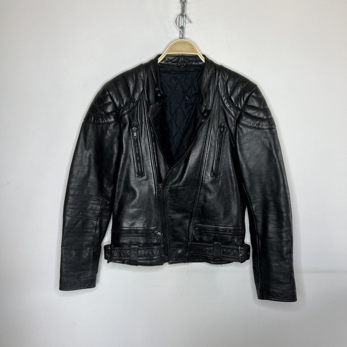 Vintage Moto Vintage Racing Leather Jacket Ramones Biker 90s Punk Size US M / EU 48-50 / 2 - 1 Thumbnail