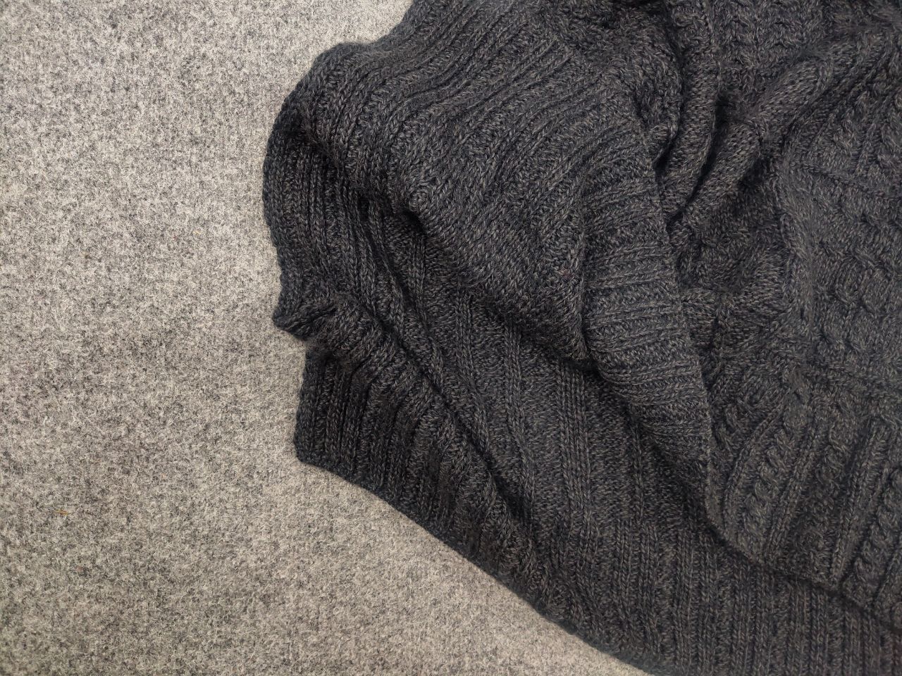 Carraig Donn Carraig Donn Ireland Merino Wool Knit turtleneck poncho Size ONE SIZE - 6 Thumbnail