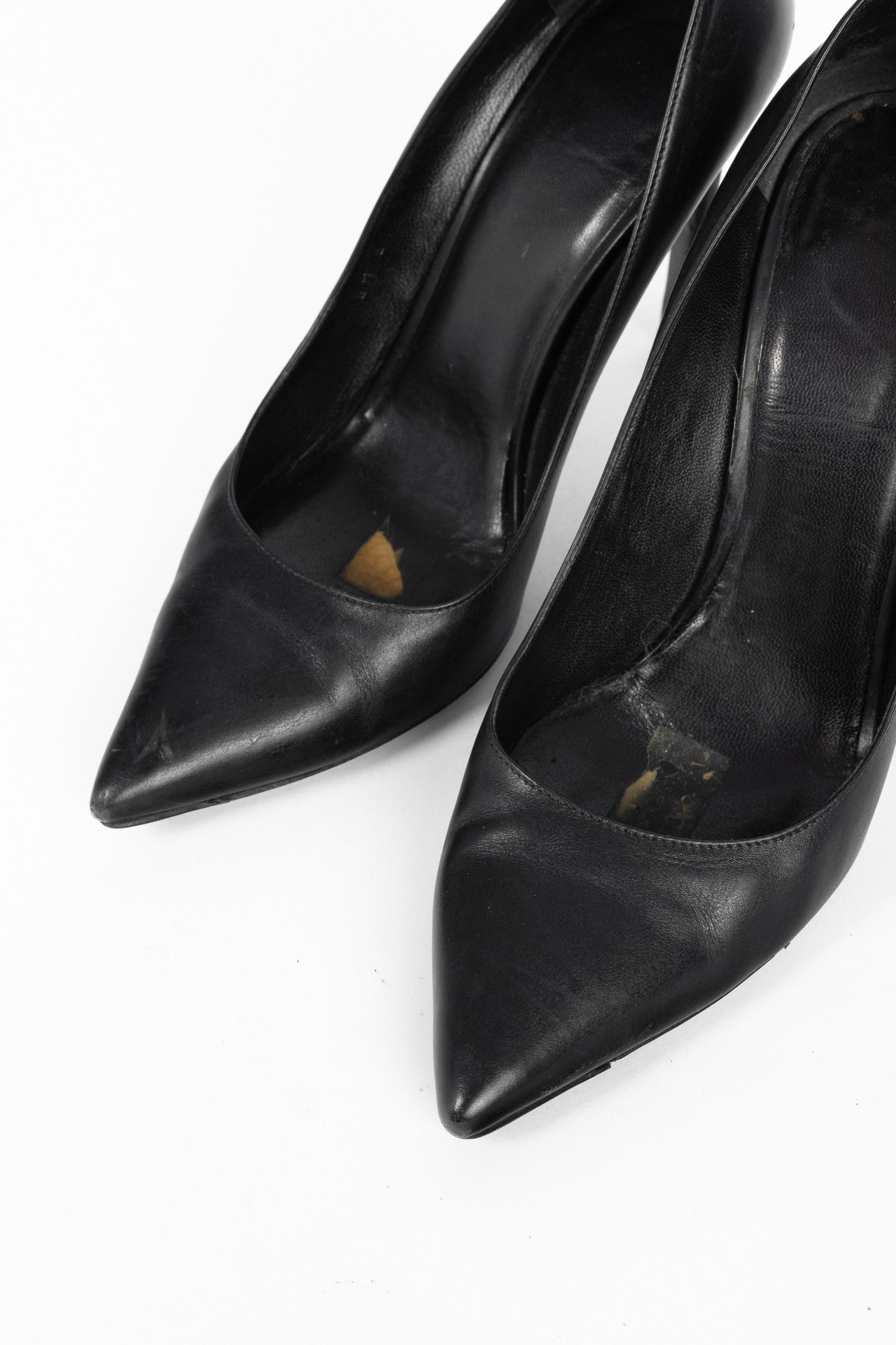 Saint Laurent Paris Saint Laurent Black Leather Pointed-Toe Pumps Size US 9 / IT 39 - 6 Thumbnail