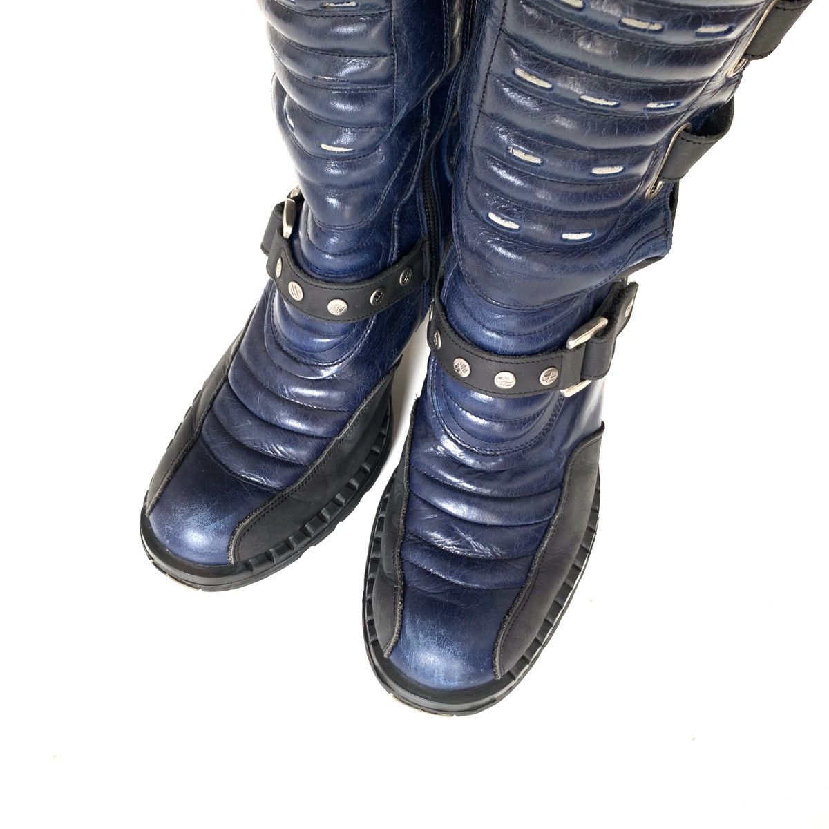 New Rock New Rock Blue Boots Vintage Size US 7 / IT 37 - 2 Thumbnail