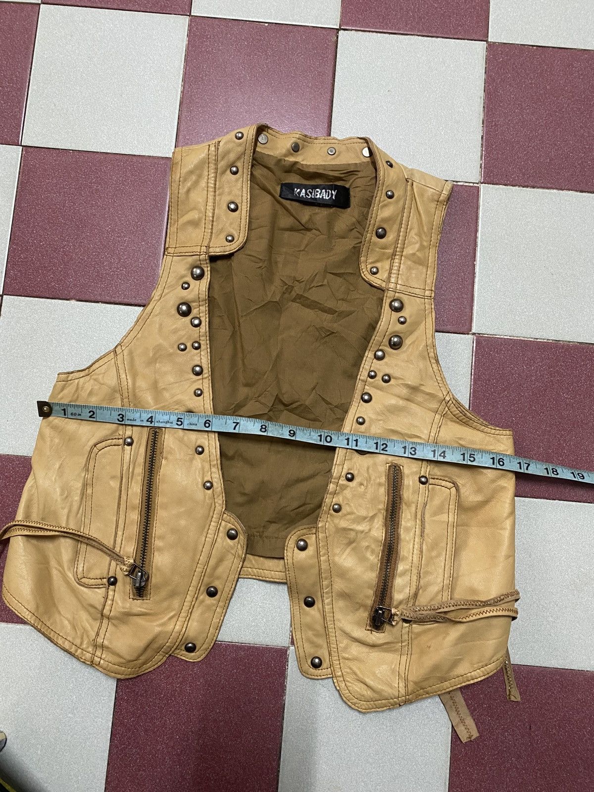 Leather Biker Vest Kasibady