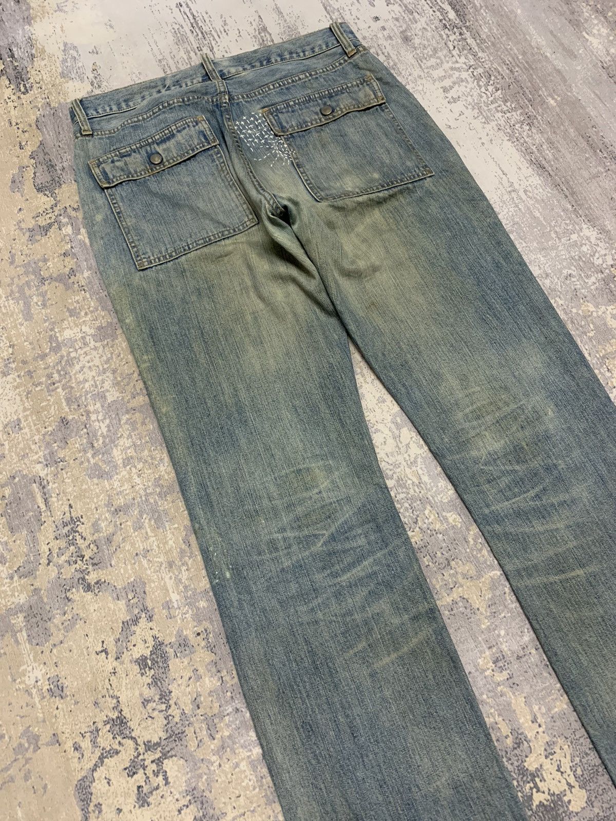 If Six Was Nine Vintage mud wash japanese Uniqlo bush pant jeans 32x32 Size US 32 / EU 48 - 8 Thumbnail