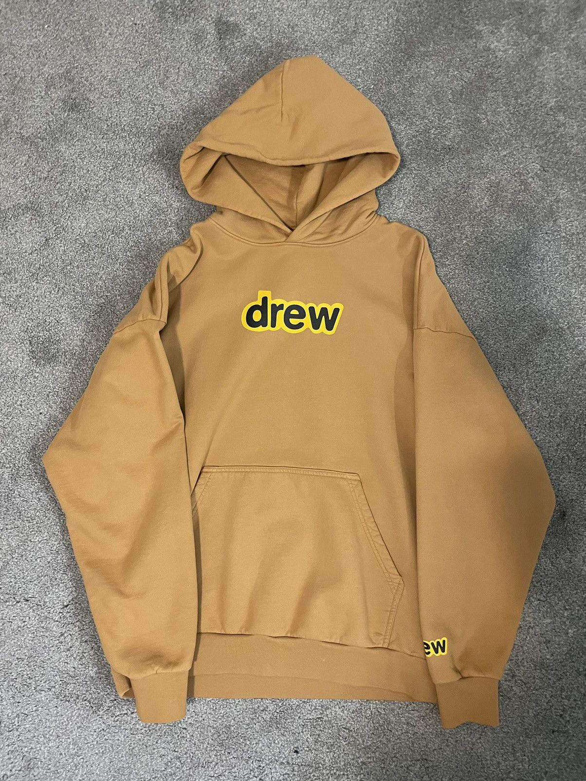 Drew house camel discount hoodie