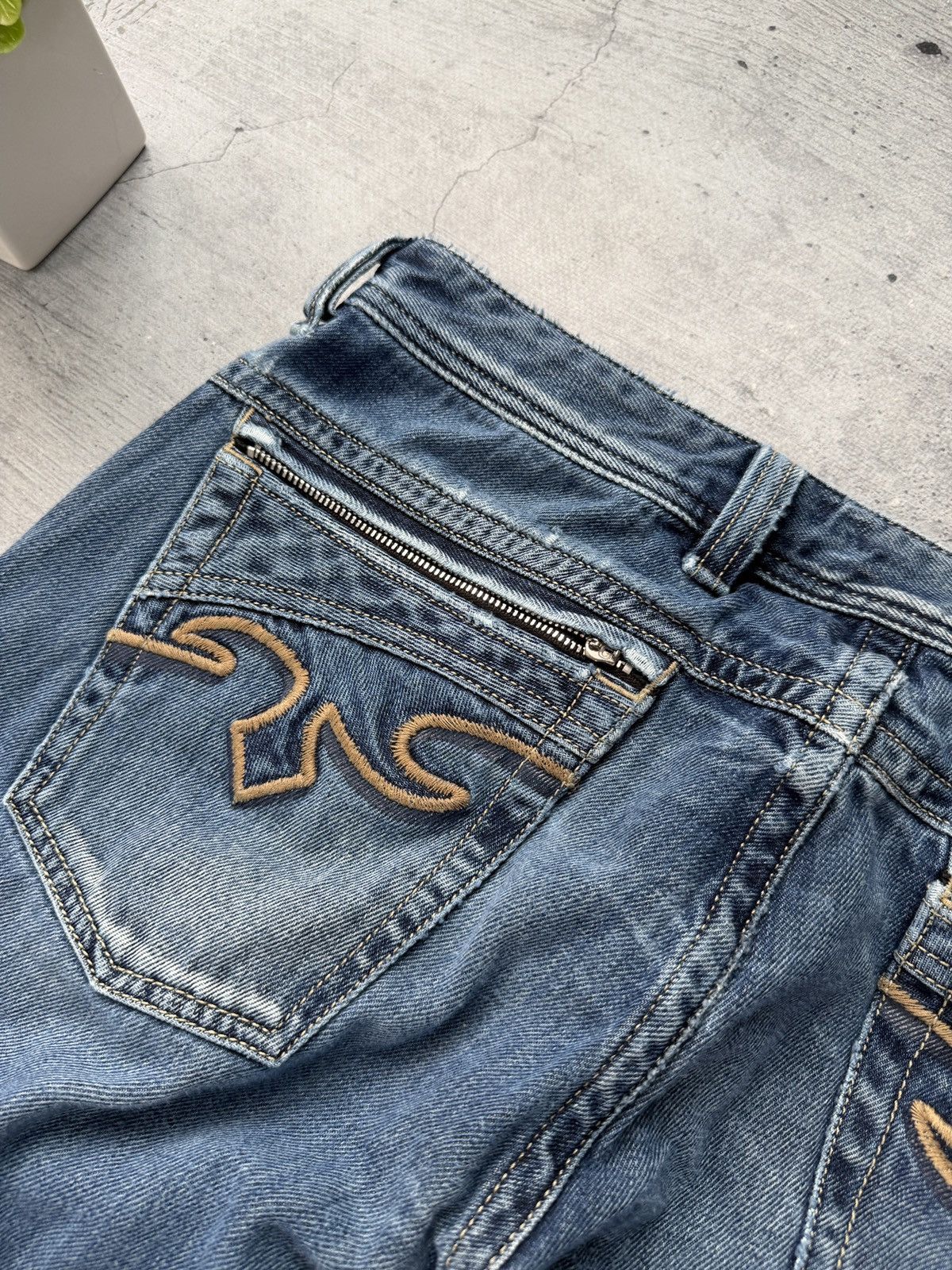 Diesel 🥵RARE🥵 Diesel Rayan faded denim regular fit jeans Size US 34 / EU 50 - 4 Thumbnail
