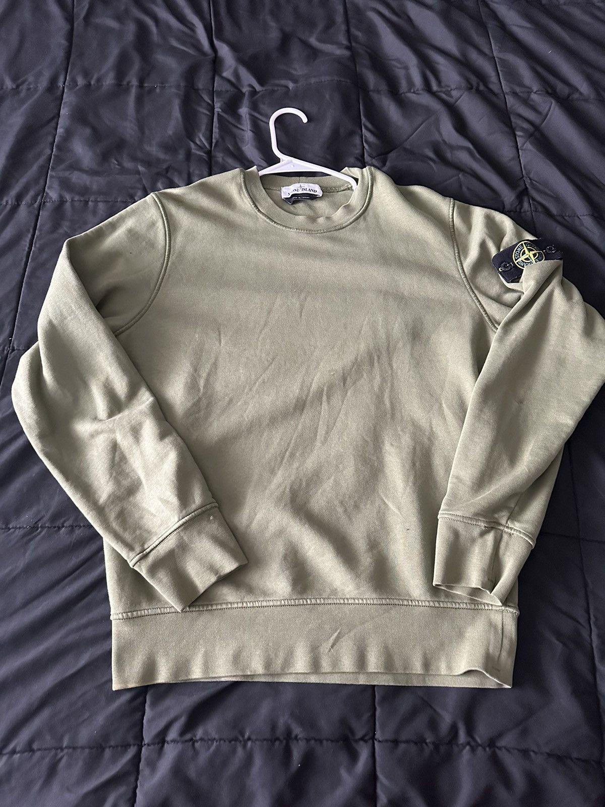 image of Stone Island, Dark Green Long Sleeve, Men's (Size Small)