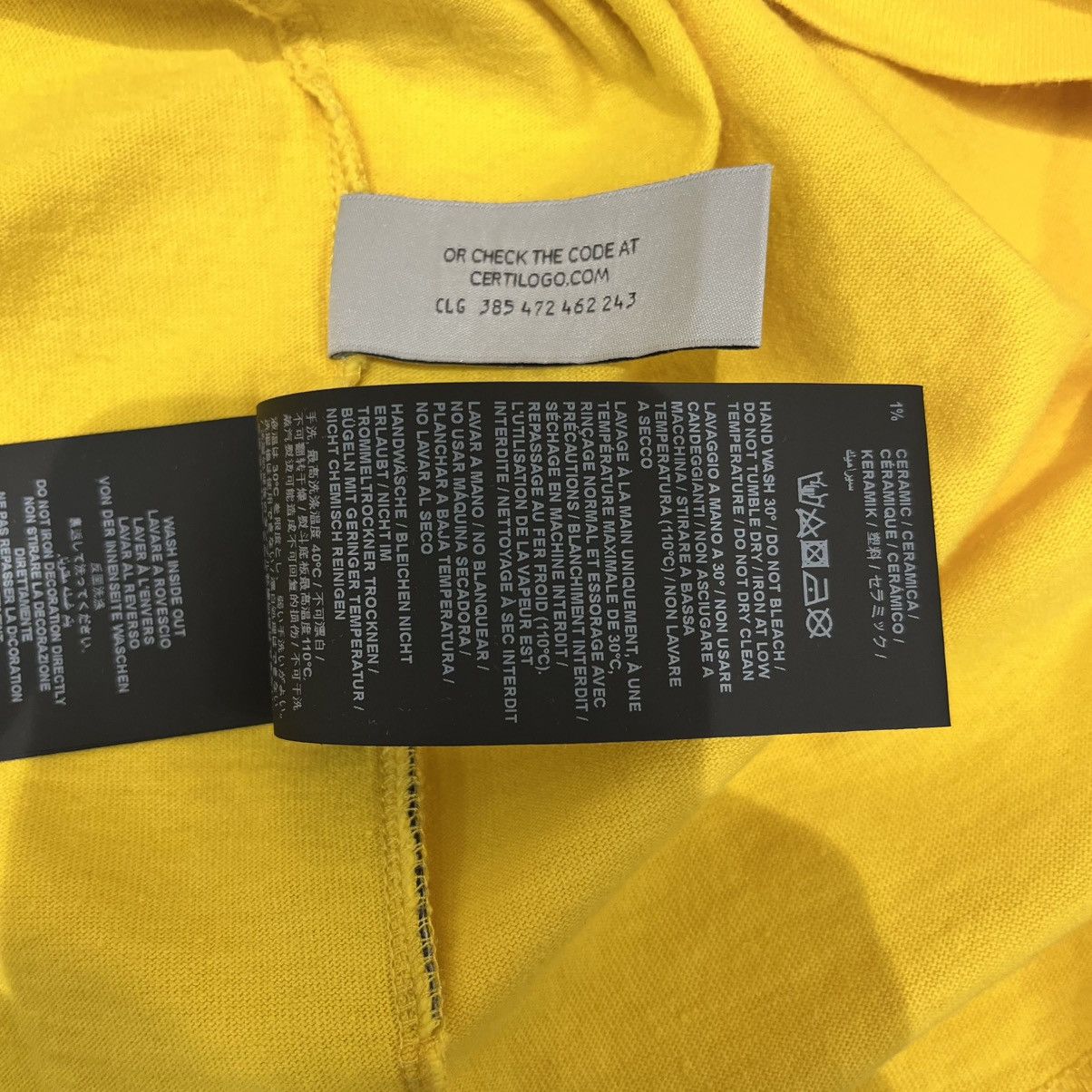 Palm Angels Palm Angels Tee Yellow Size US L / EU 52-54 / 3 - 10 Thumbnail