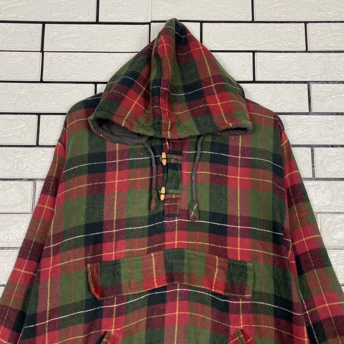 Hysteric Glamour 📌Vintage Half Button Baja Jacket Hoodie Tartan Design Size US M / EU 48-50 / 2 - 4 Thumbnail