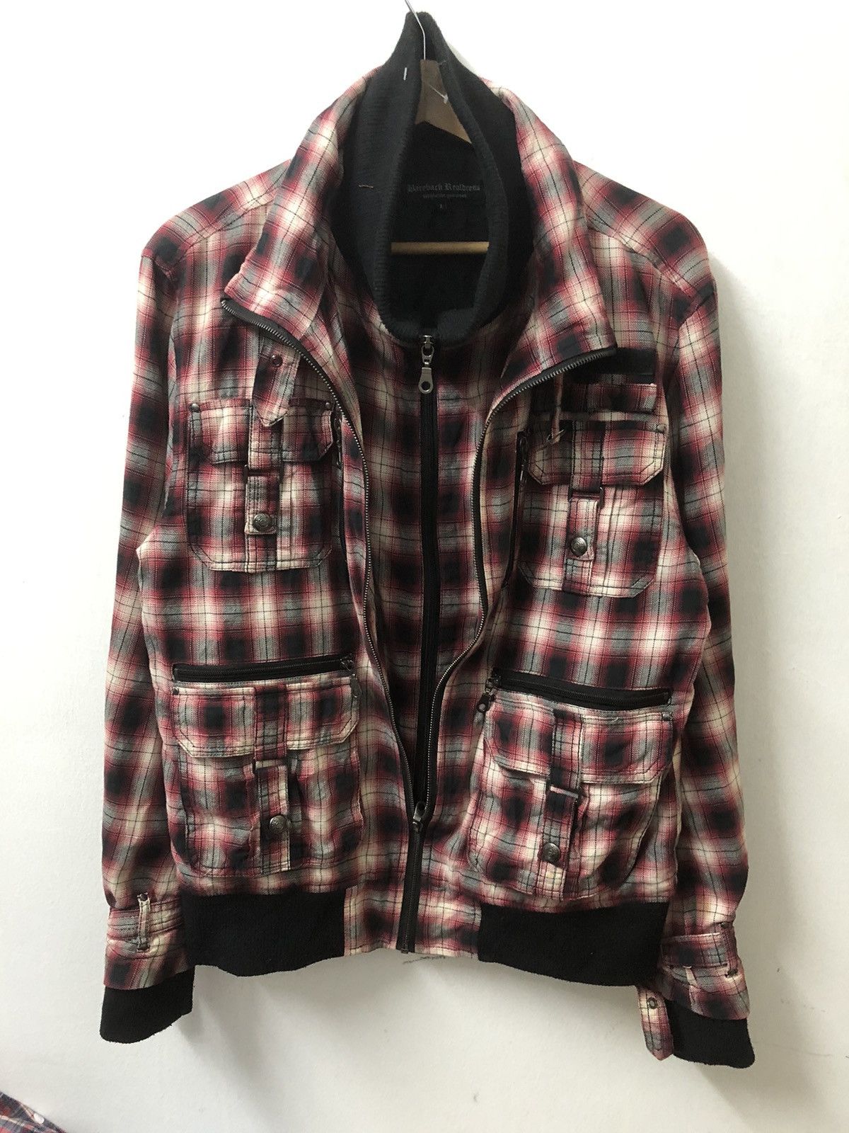 If Six Was Nine × Japanese Brand × Le Grande Bleu (L.G.B.) Bareback Realdress Tartan Double layer zipper Punk Jacket Size US L / EU 52-54 / 3 - 1 Thumbnail