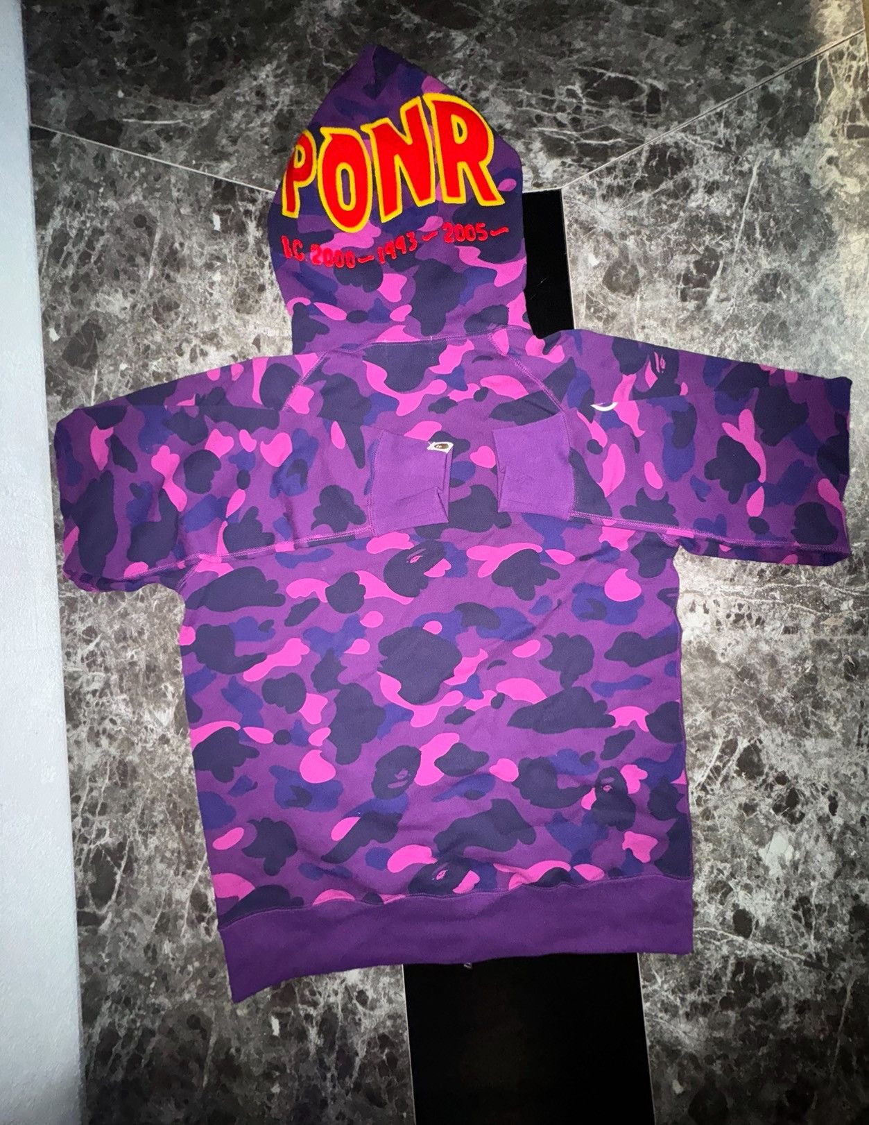 Bape BAPE PONR Full Zip Hoodie Purple Men’s XL Camo (NWT) Size US XL / EU 56 / 4 - 1 Thumbnail