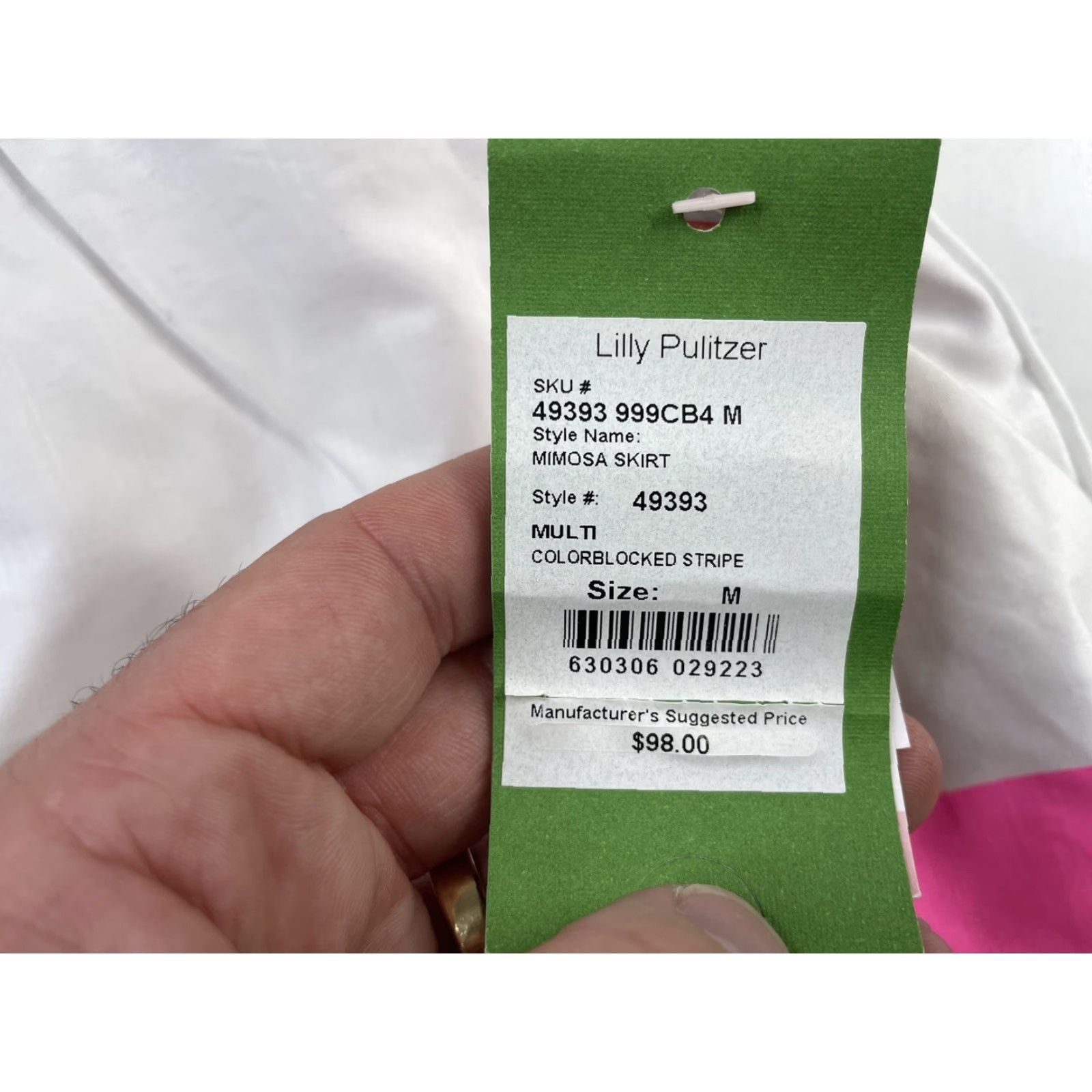 Lilly Pulitzer NWT Lilly Pulitzer Mimosa Mini Skirt Scallop Mini Skirt Fluorescent Size Medium Size 32" / US 10 / IT 46 - 3 Thumbnail