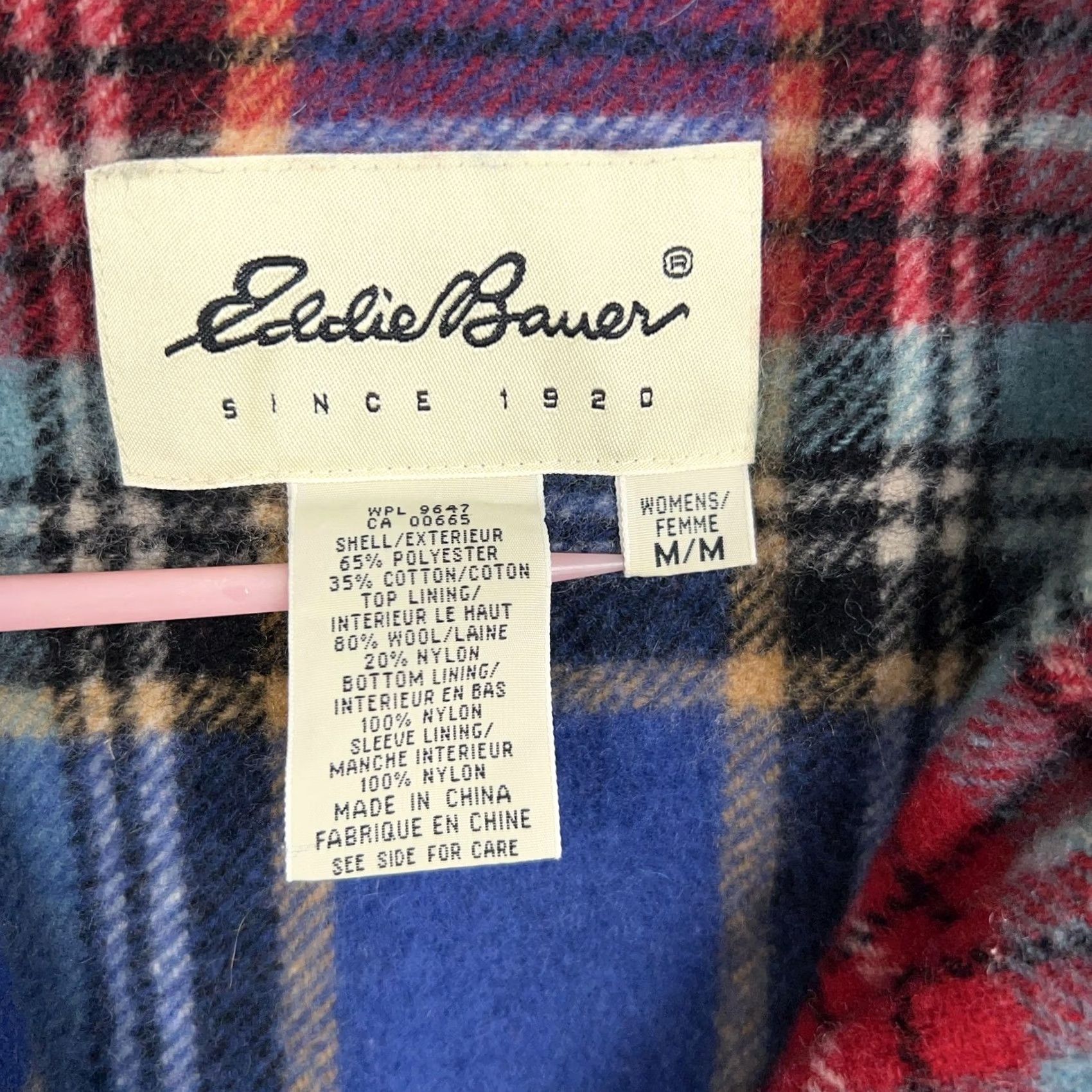 Eddie Bauer Eddie Bauer Jacket Womens Medium Plaid Lined Wool Blend Utility Outdoor Gorp for Casual Travel Workwear Green Size M / US 6-8 / IT 42-44 - 5 Thumbnail