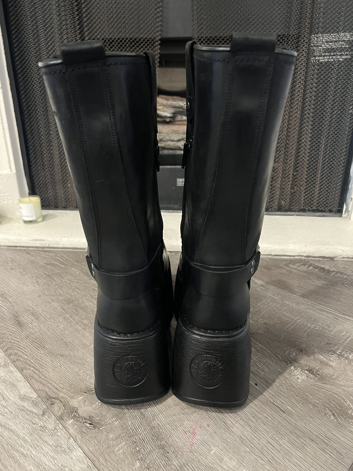 New Rock New Rock newrock Leather Biker Boots EU44 Size US 11 / EU 44 - 3 Thumbnail