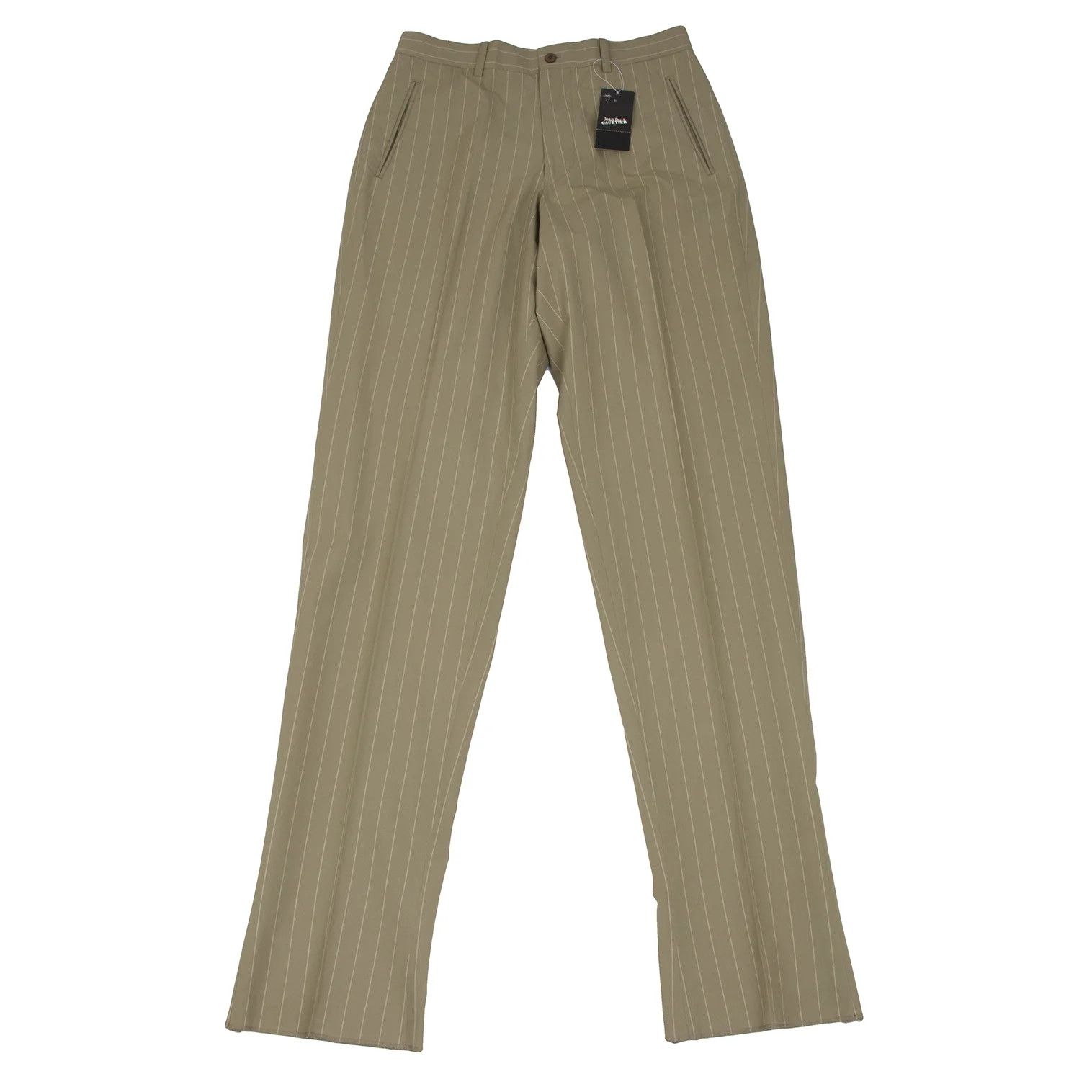 Jean Paul Gaultier Cotton Flower Print Stripe Set Up in Beige, Size 48 Size US M / EU 48-50 / 2 - 12 Thumbnail