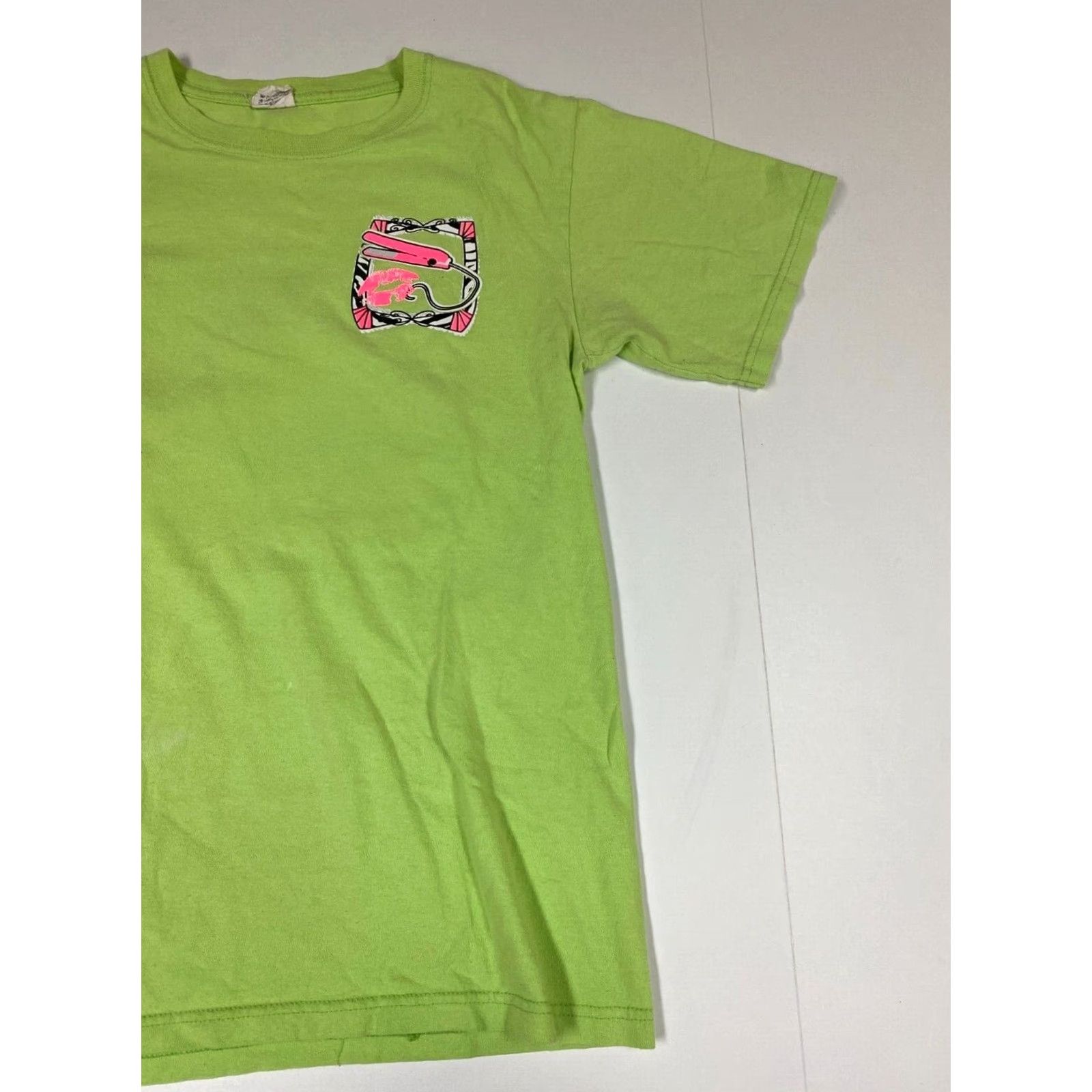 Anvil Anvil Womens T Shirt S Green Pocket Raglan Short Sleeve Casual Mens Womens Girls Size S / US 4 / IT 40 - 2 Thumbnail