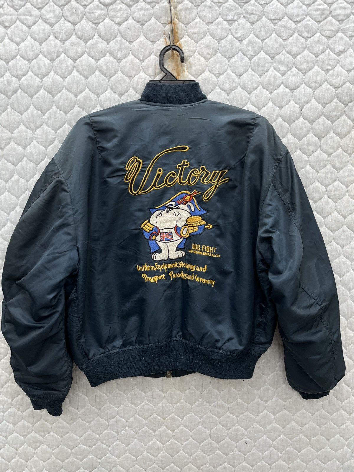 Japanese Brand 🔥🔥🔥STEALS DOG FIGHT MA1 BOMBER FLIGHT JACKET Size US L / EU 52-54 / 3 - 1 Thumbnail