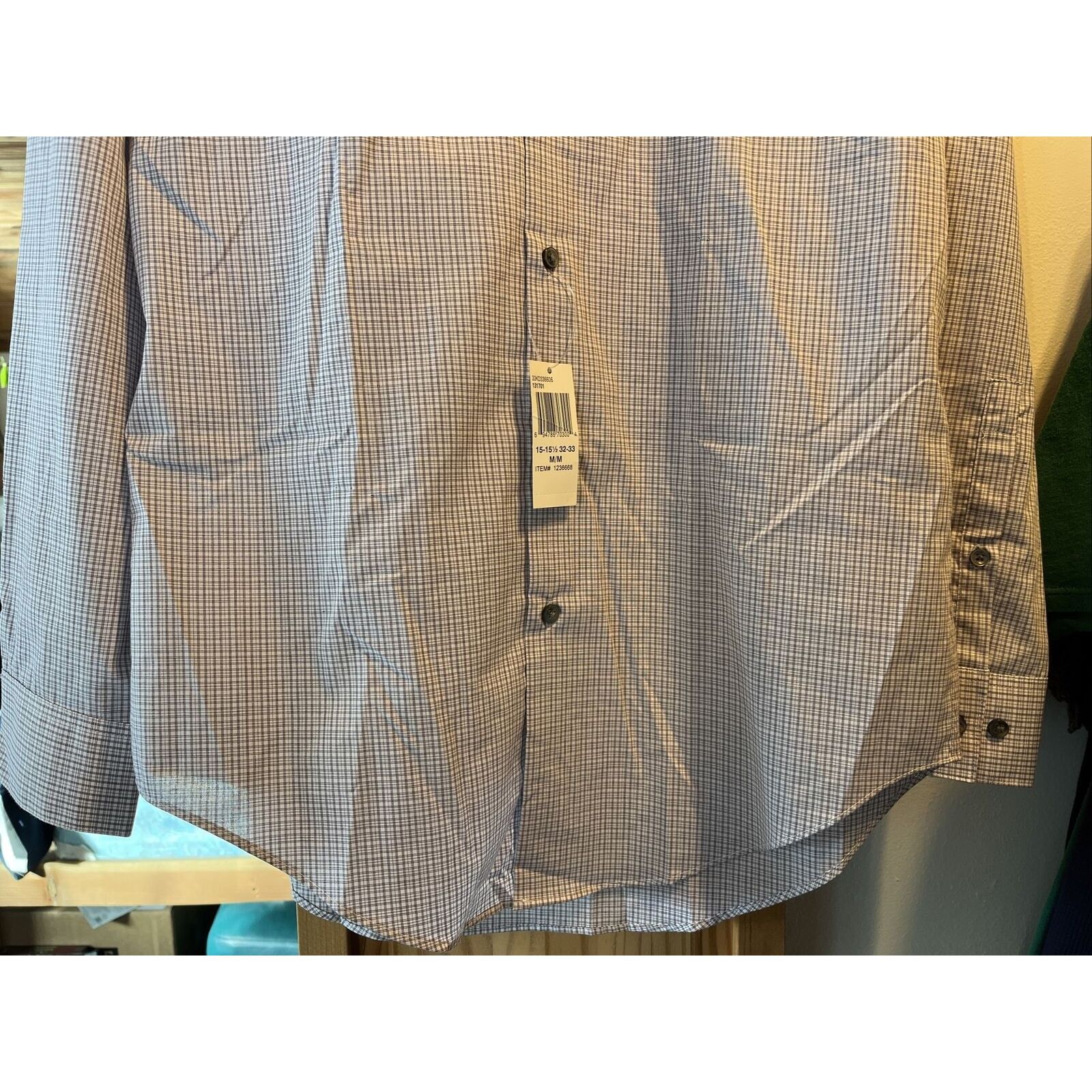 Calvin Klein Calvin Klein Men’s M 15-15.5 32-33 Brown Check Button Shirt Size US M / EU 48-50 / 2 - 10 Thumbnail