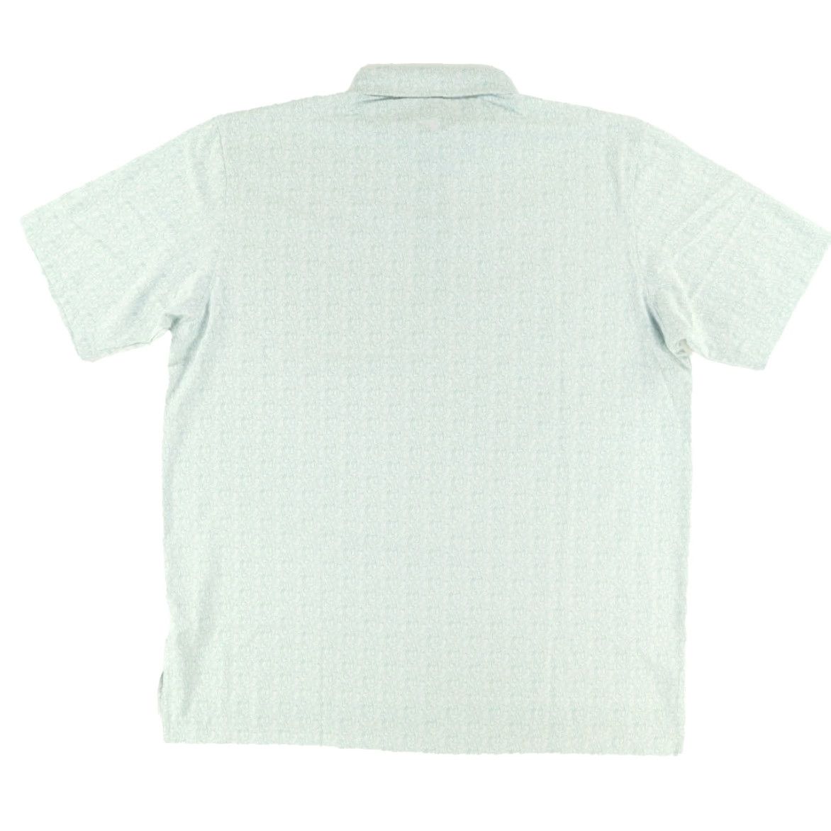 Vintage Genteal Polo Shirt Mens 2XL White Burr Printed Golf Greens All Over Print High Stretch Short Sleeve Collared Shirt Size US XXL / EU 58 / 5 - 3 Thumbnail